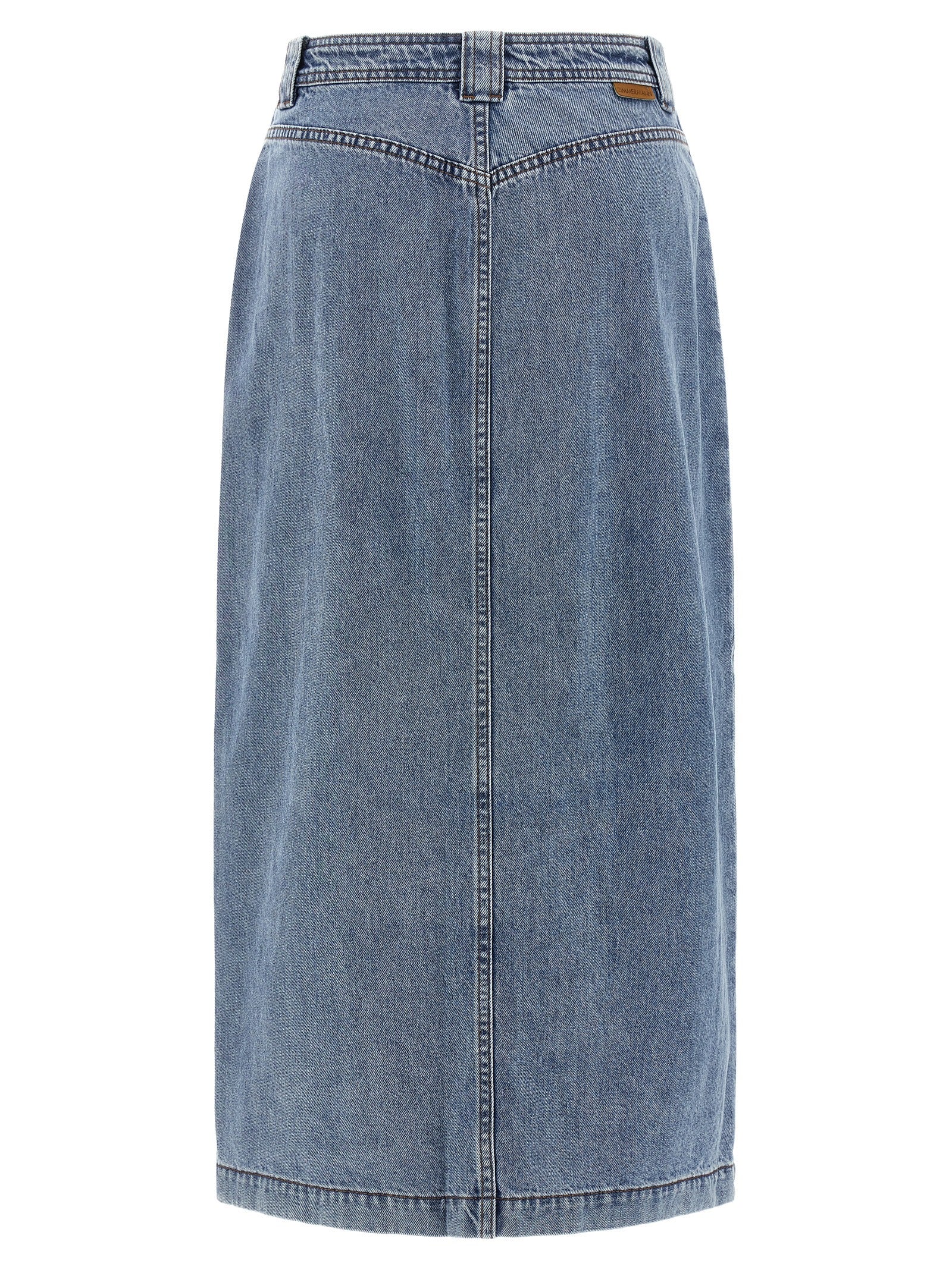 Zimmermann 'Denim Pencil' Skirt