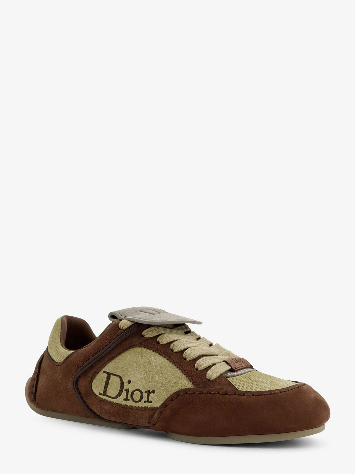 Dior Derby Dior Roadienabuk Sneakers With Leather Inserts