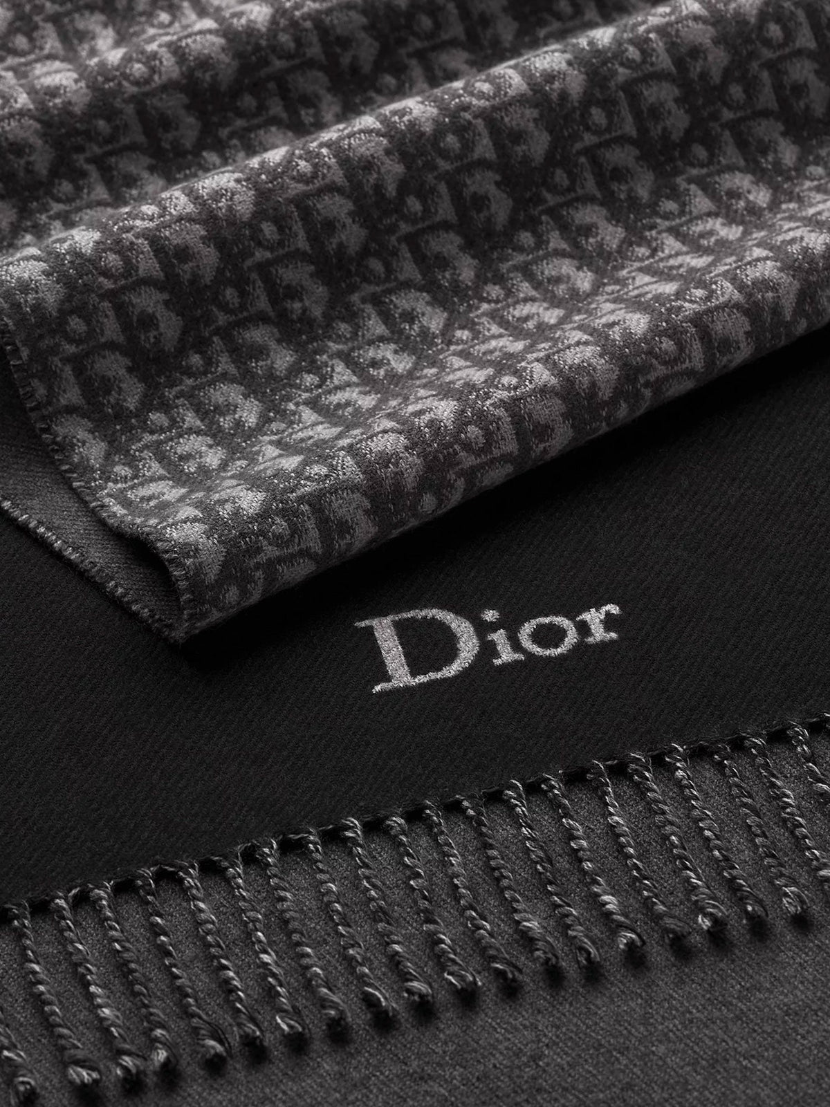 Dior Wool Scarf With Dior Oblique Motif