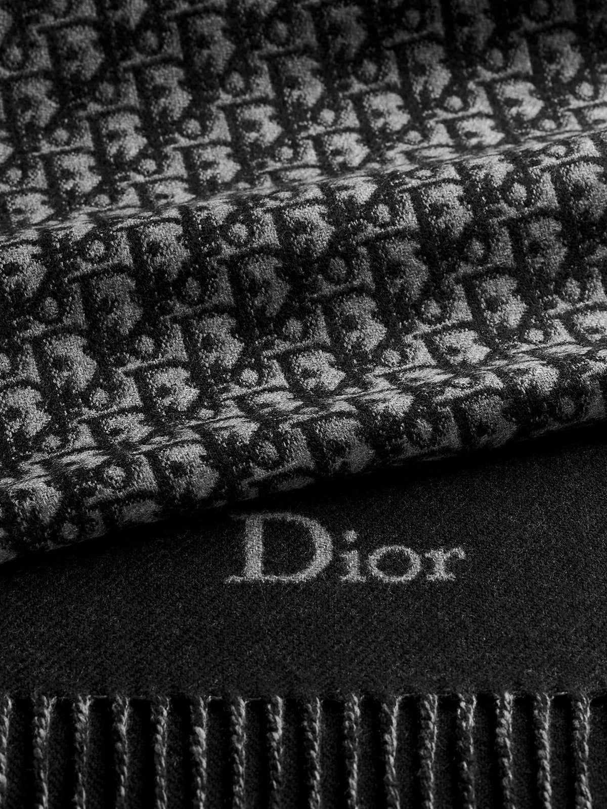 Dior Wool Scarf With Dior Oblique Motif
