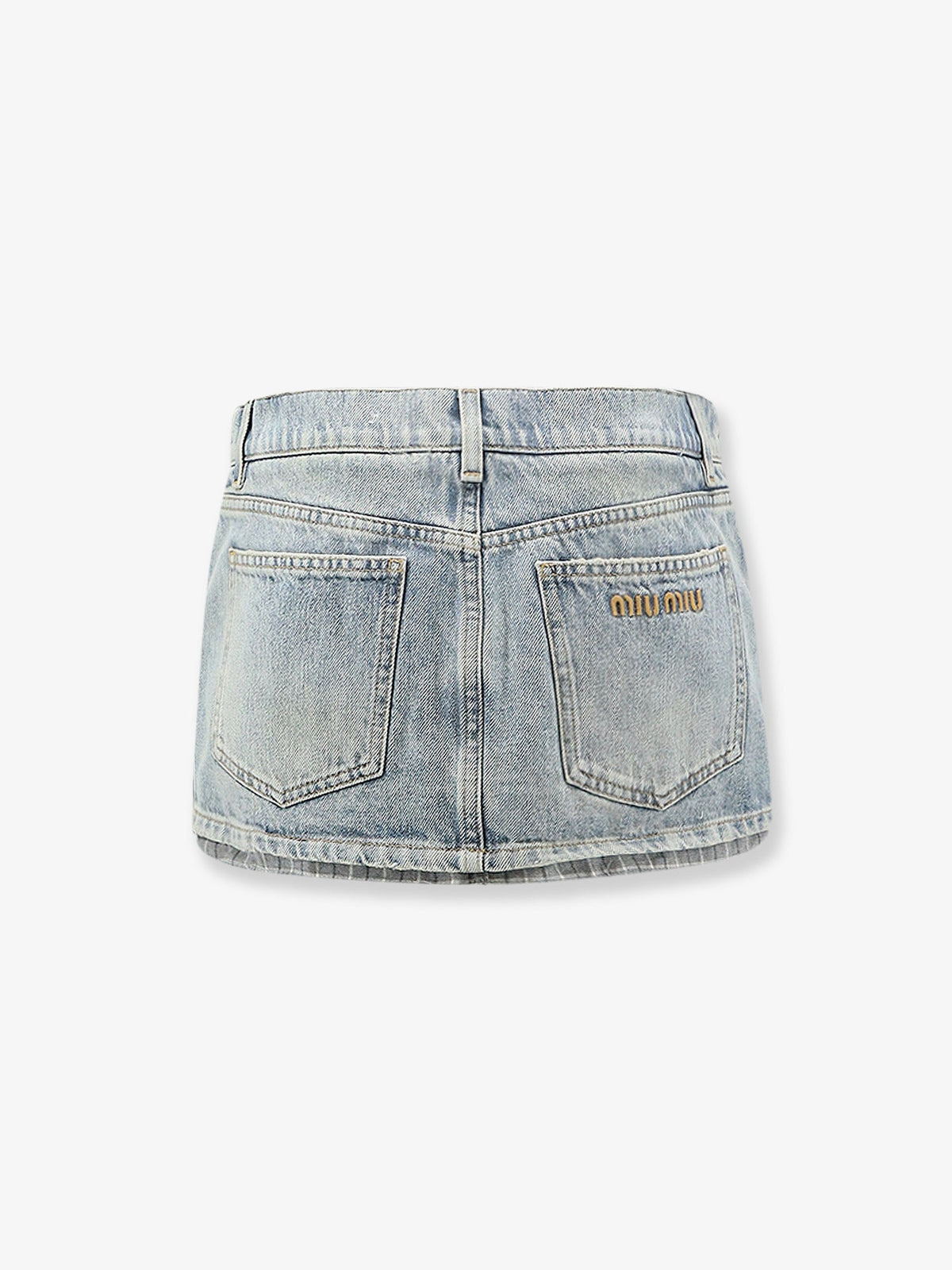 Miu Miu Blue Denim Skirt