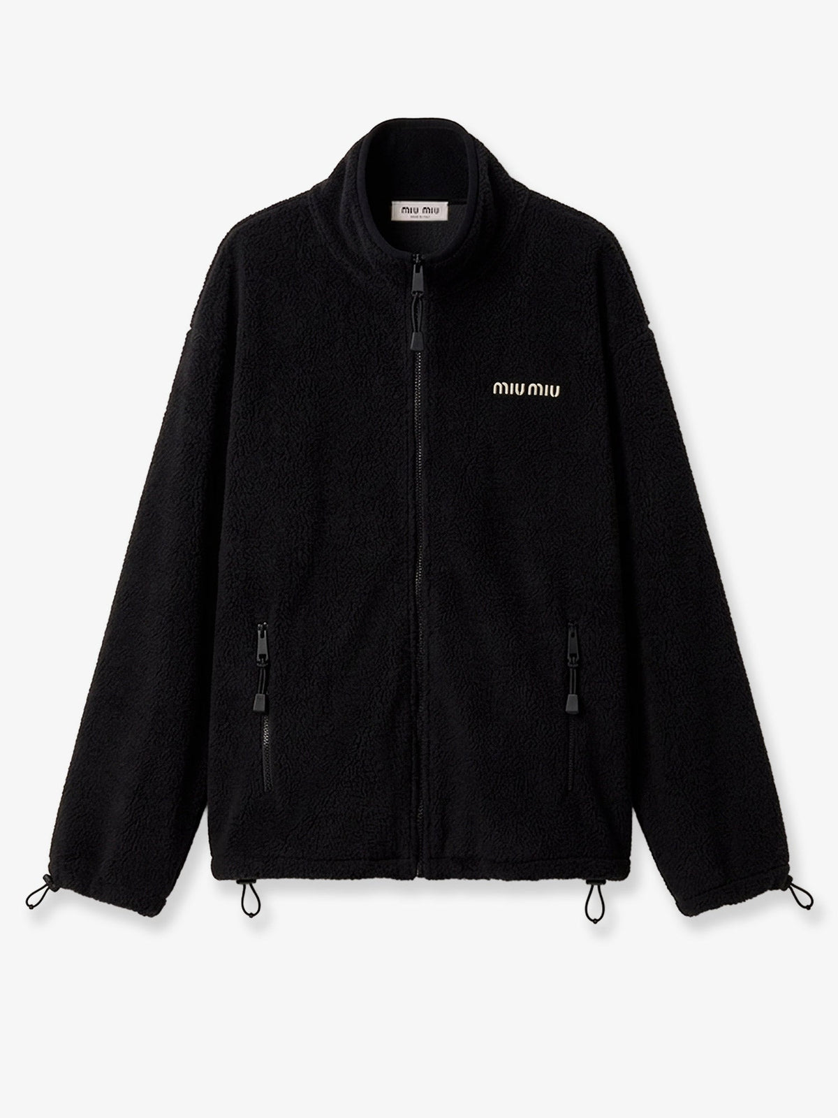 Miu Miu Oversized Cotton Zip-up Sweatshirt