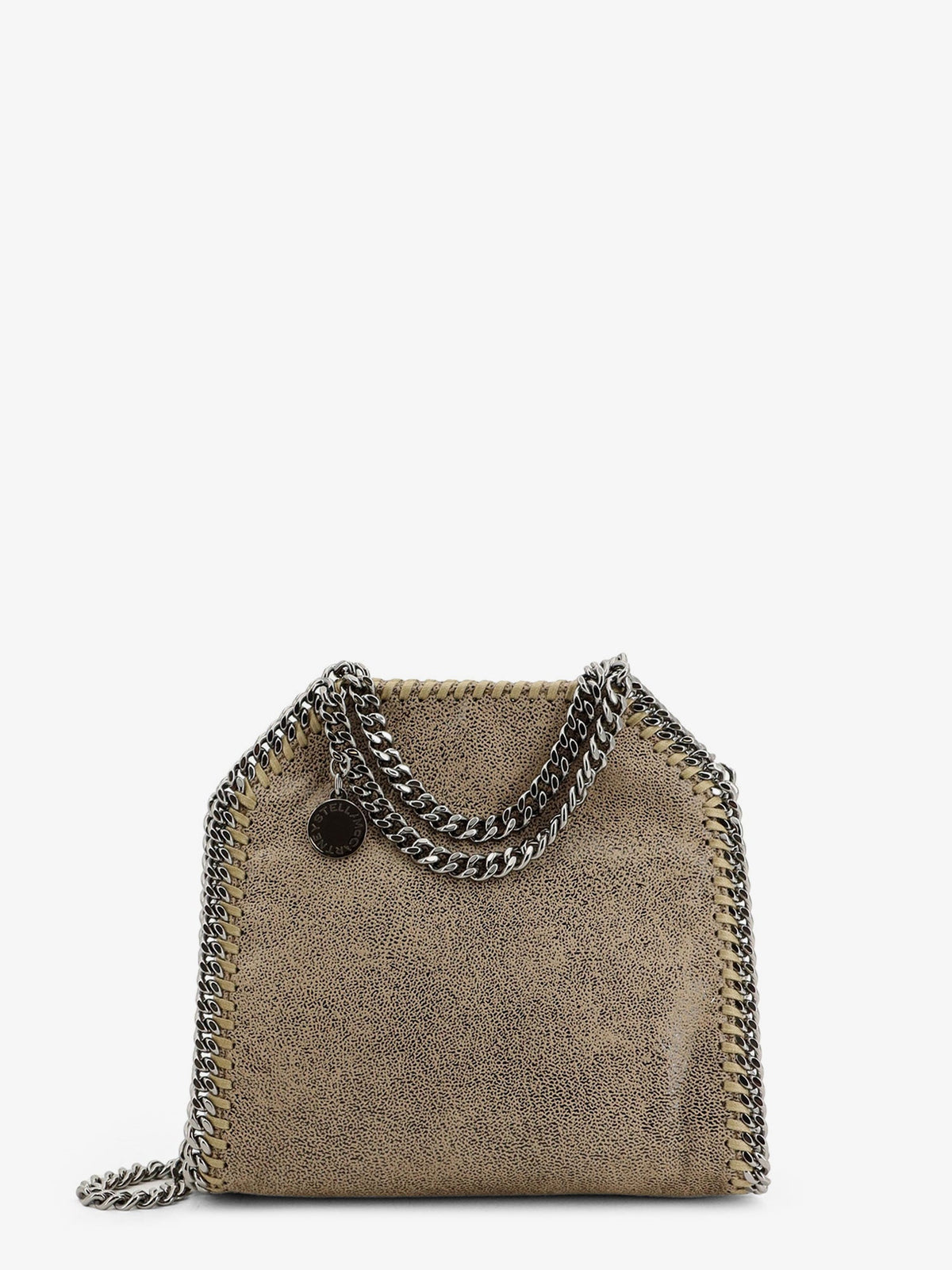 Stella Mccartney Falabella Tiny Bag In Shaggy Deer