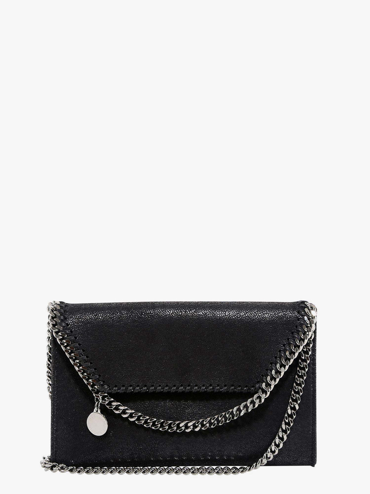 Stella Mccartney Falabella Wallet Crossbody Bag In Shaggy Deer