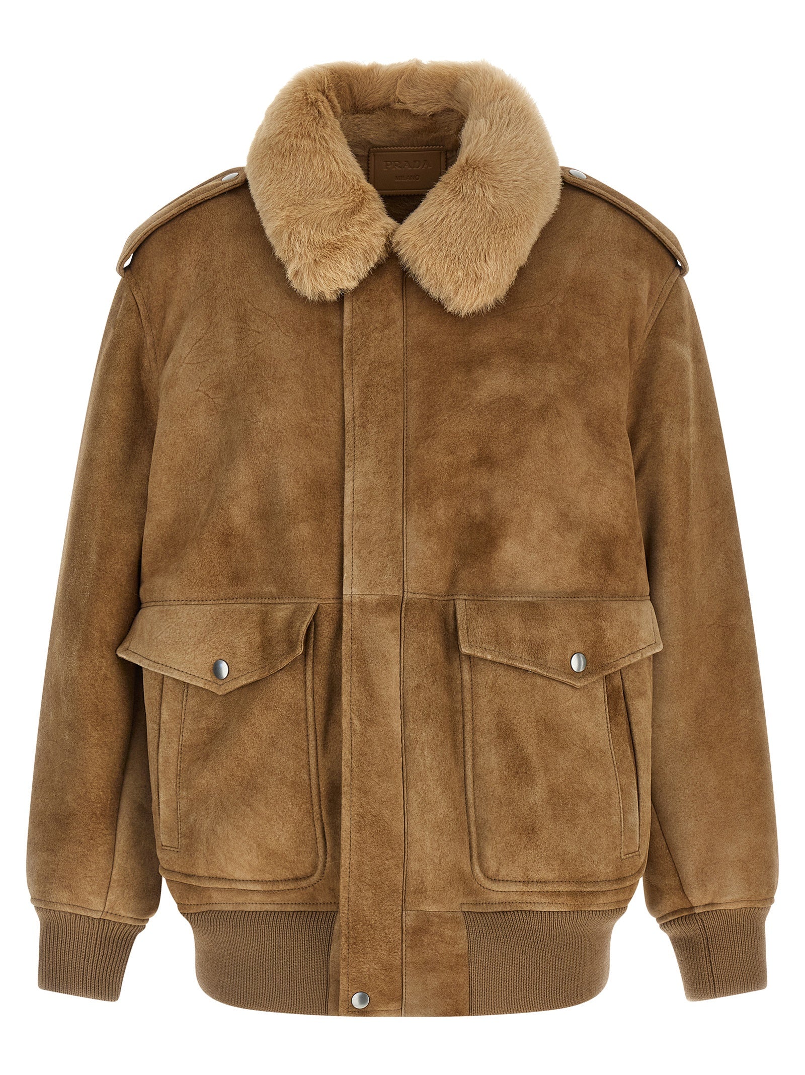 Prada Sheepskin Bomber Jacket