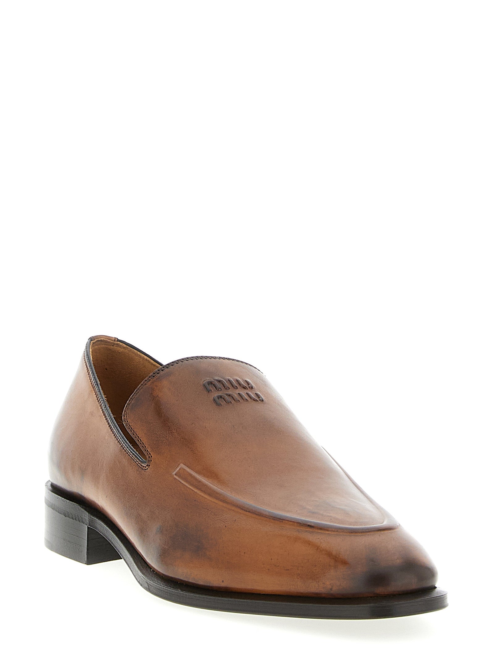 Miu Miu Leather Loafers