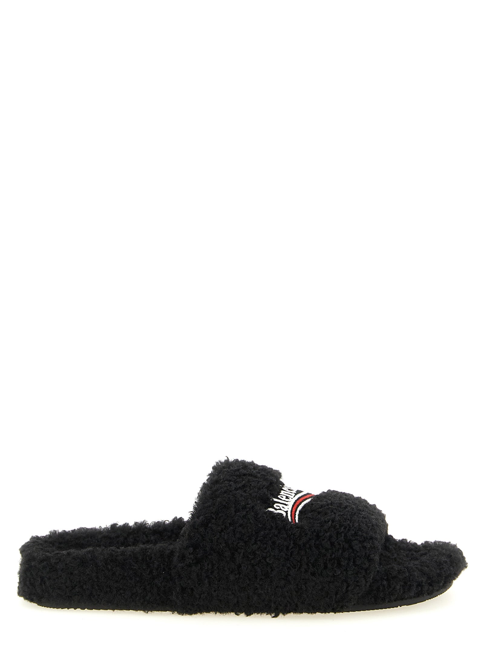 Balenciaga 'Furry' Open Sandals