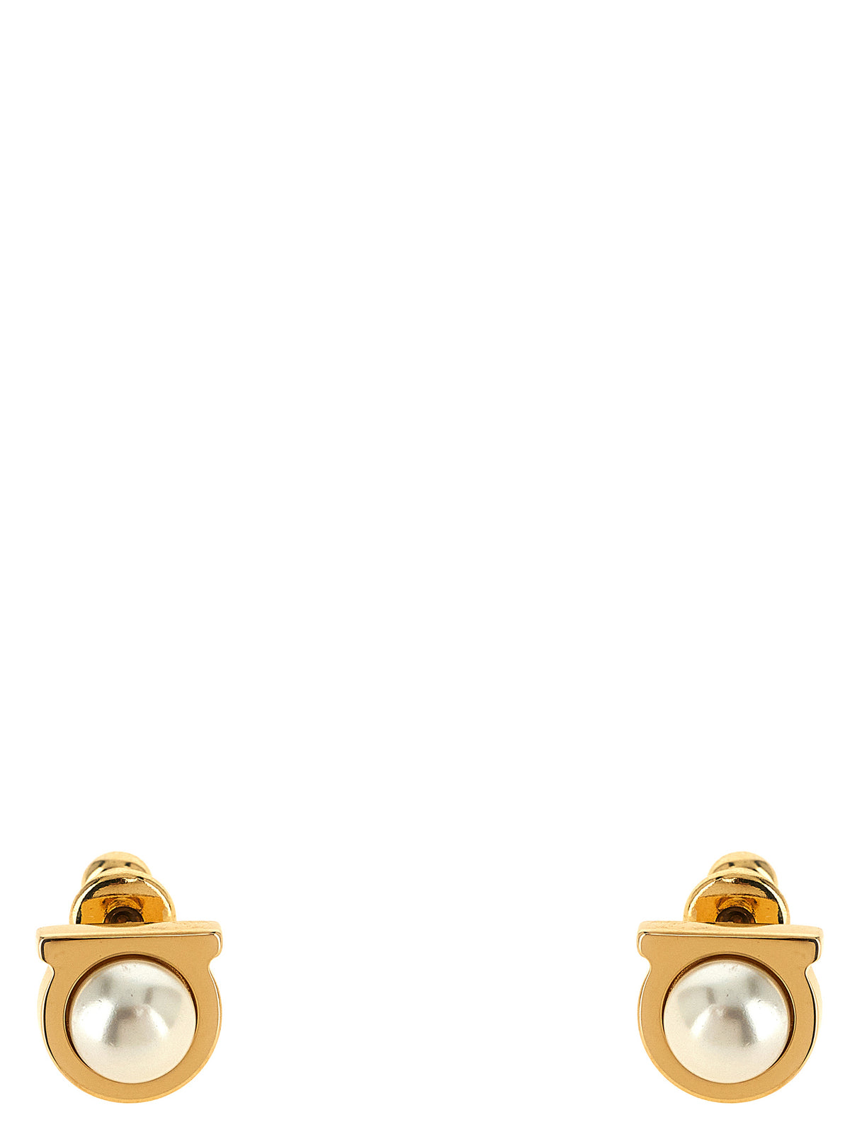 Ferragamo 'Gancini' Pearl Earrings