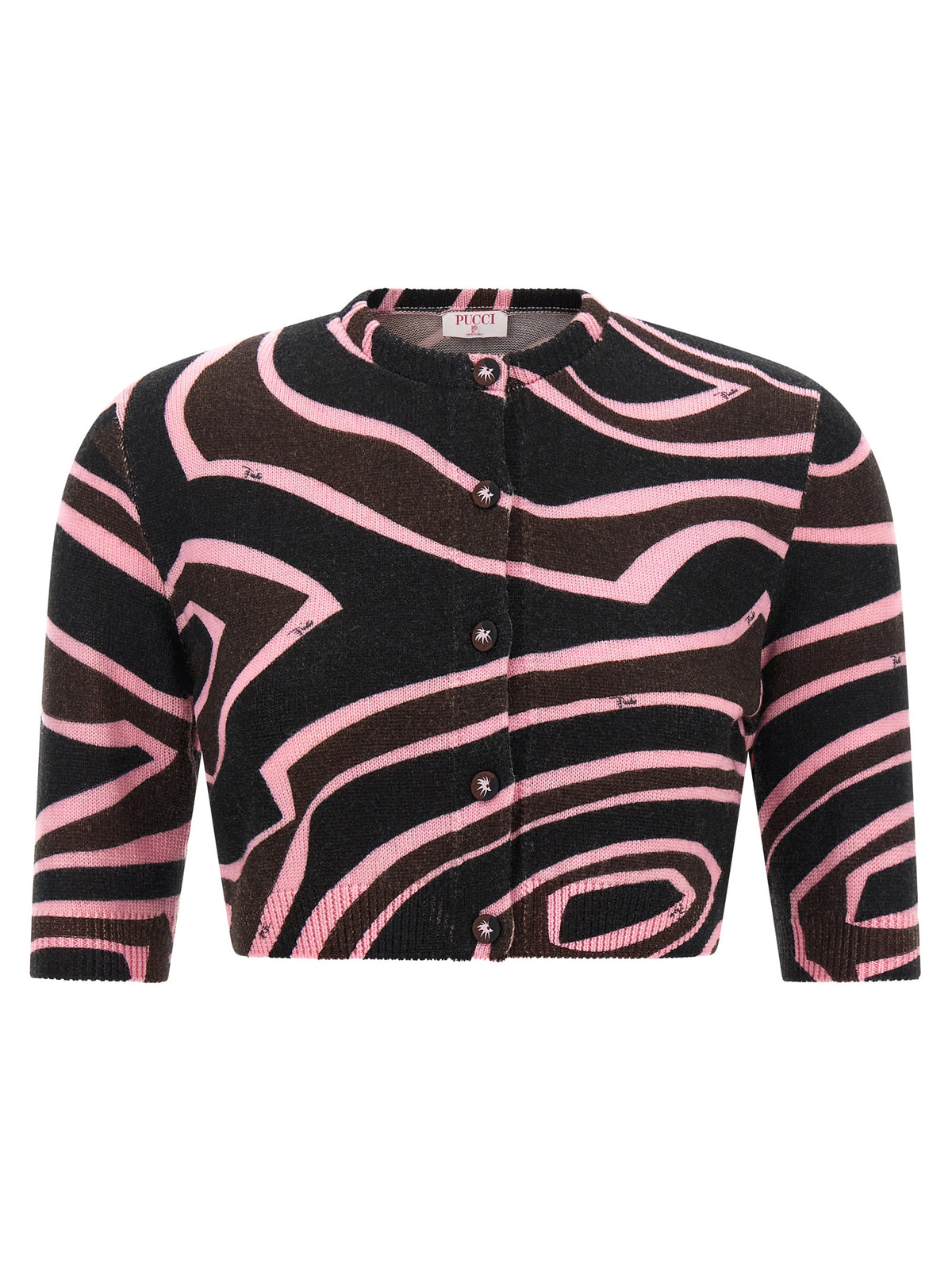 Emilio Pucci 'Onde' Cropped Cardigan