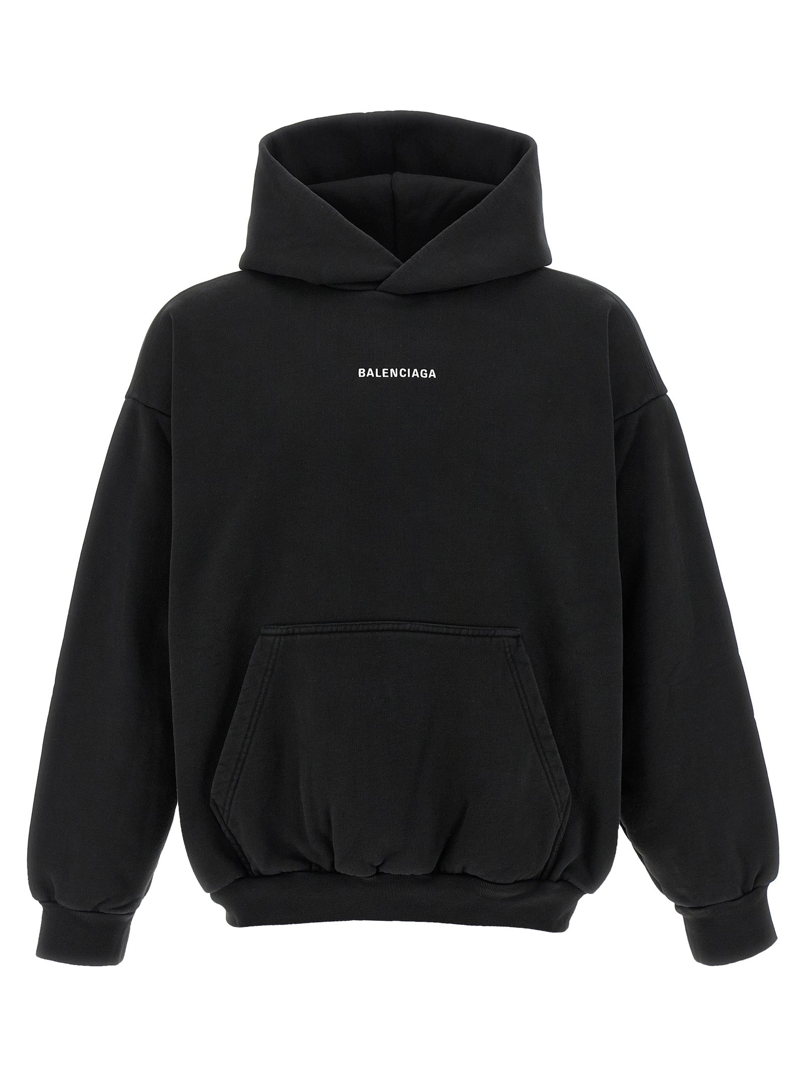 Balenciaga Logo Embroidery Hoodie