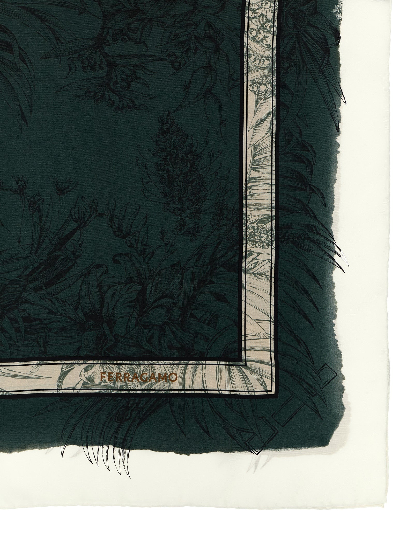 Ferragamo 'Gravure' Print Scarf