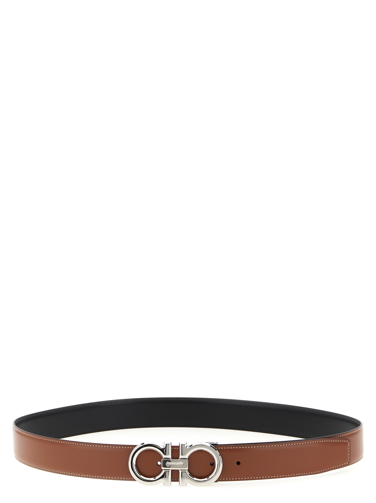 Ferragamo 'Gancini' Reversible Belt