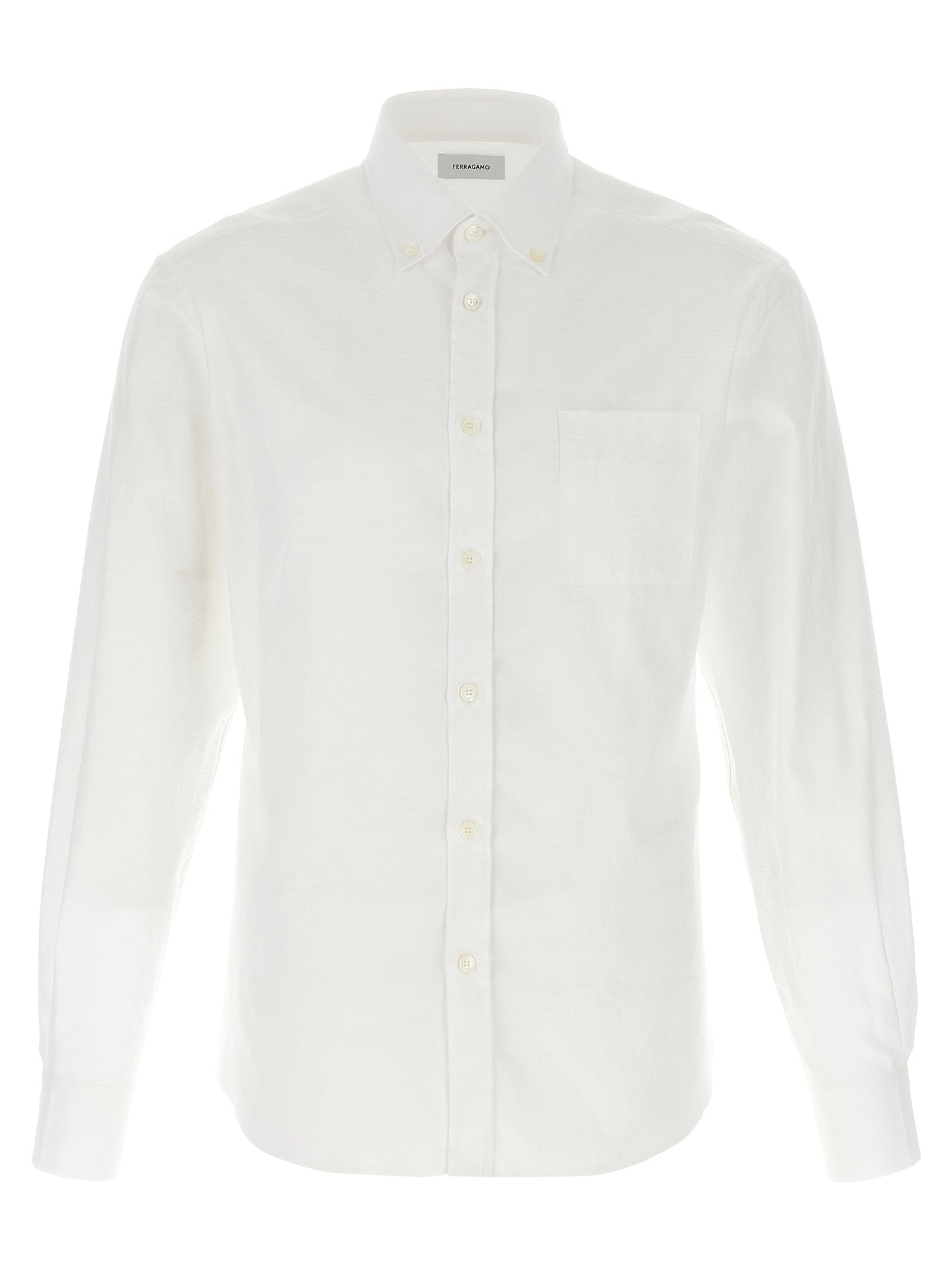 Ferragamo 'Gancini' Jacquard Shirt