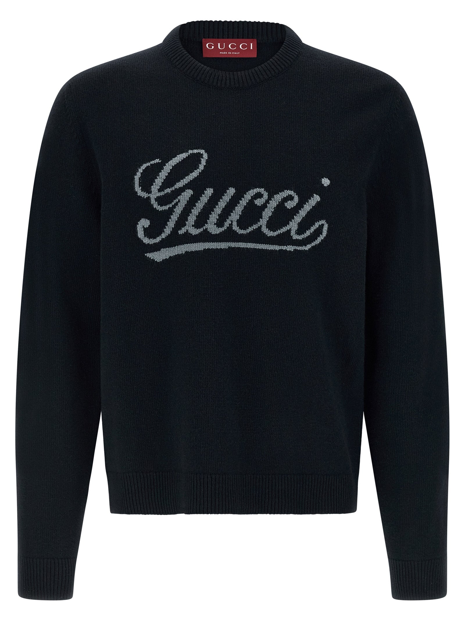 Gucci Gucci Logo Intarsia Sweater