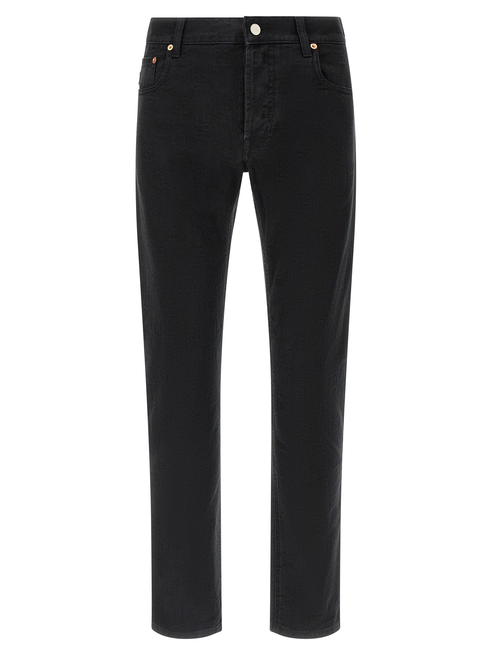 Gucci Gg Jacquard Denim Jeans