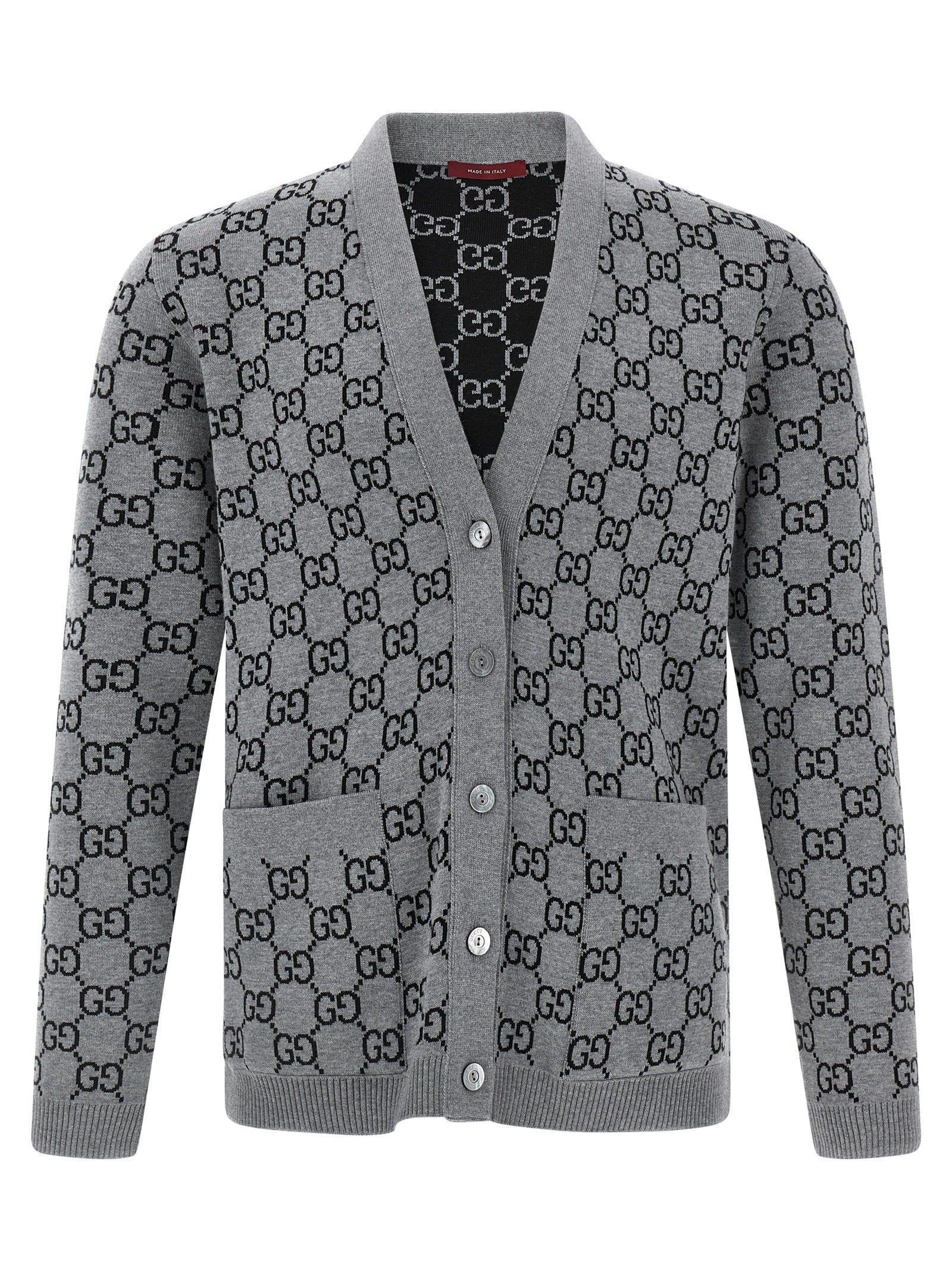 Gucci Gg Jacquard Reversible Cardigan