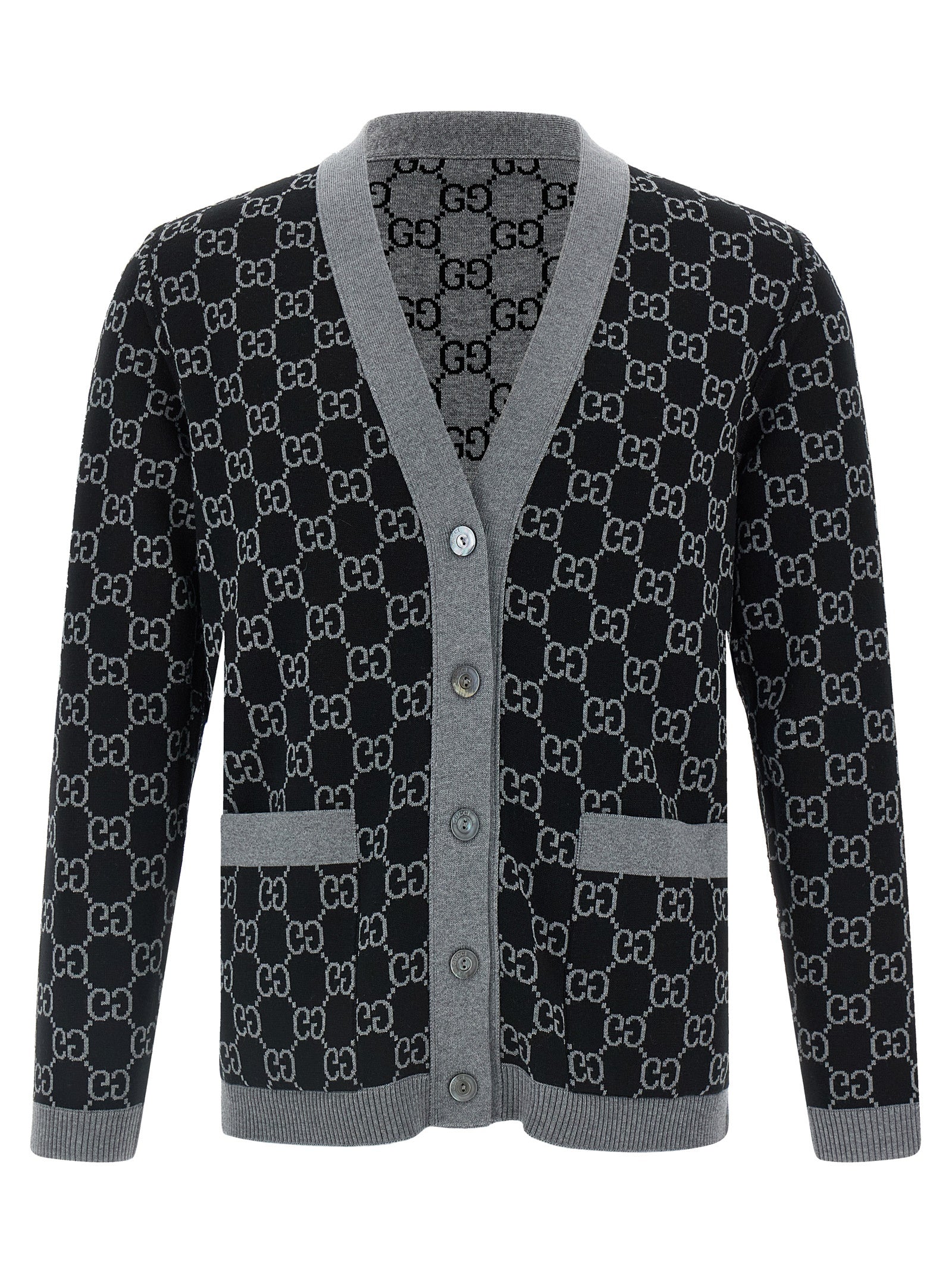 Gucci Gg Jacquard Reversible Cardigan
