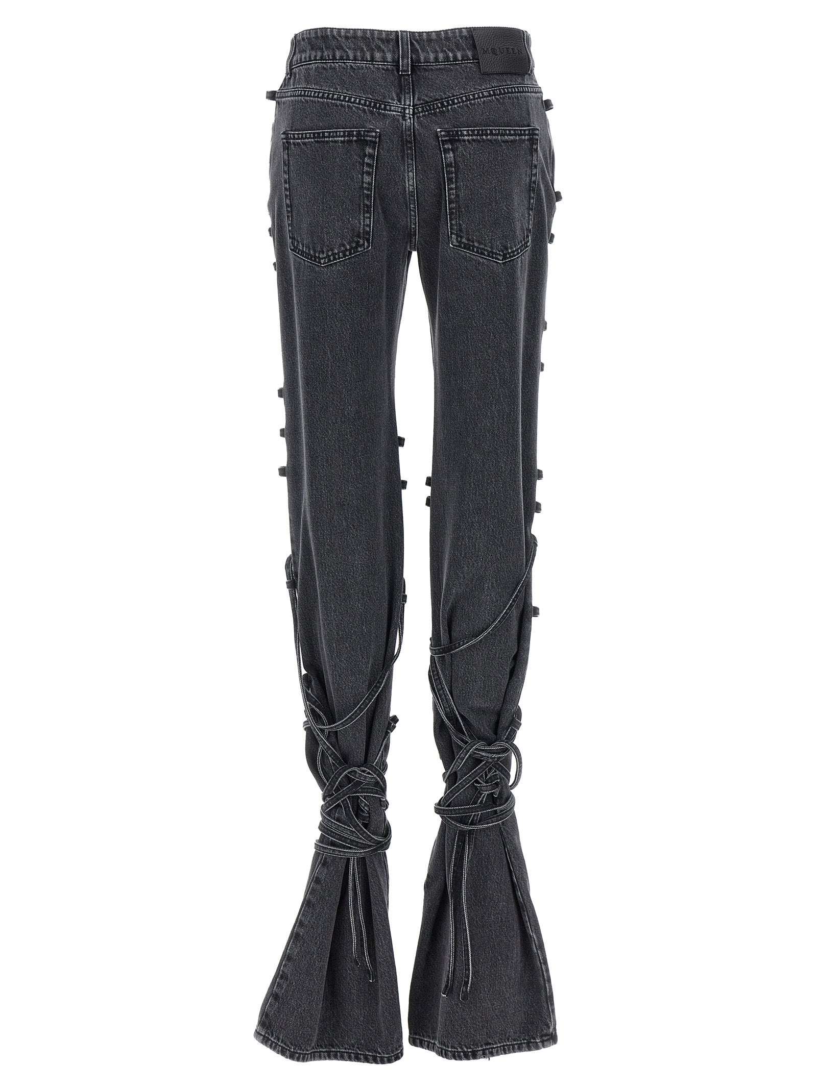 Mcqueen Jeans Asymmetric Closure