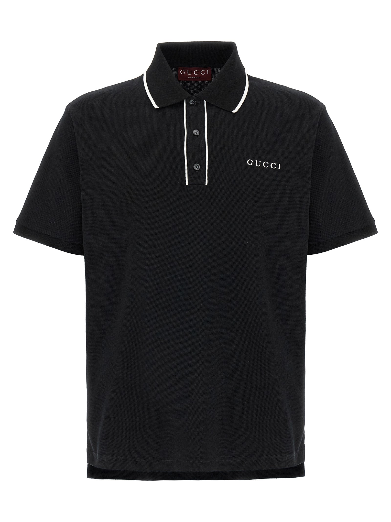 Gucci Logo Embroidery Polo Shirt