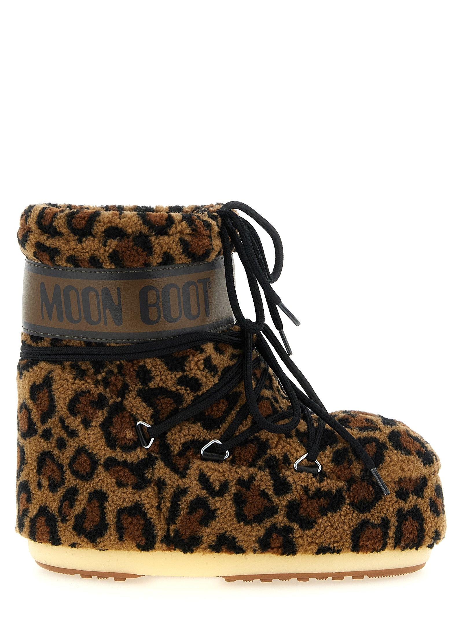 Moon Boot Animalier 'Icon Low' Ankle Boots