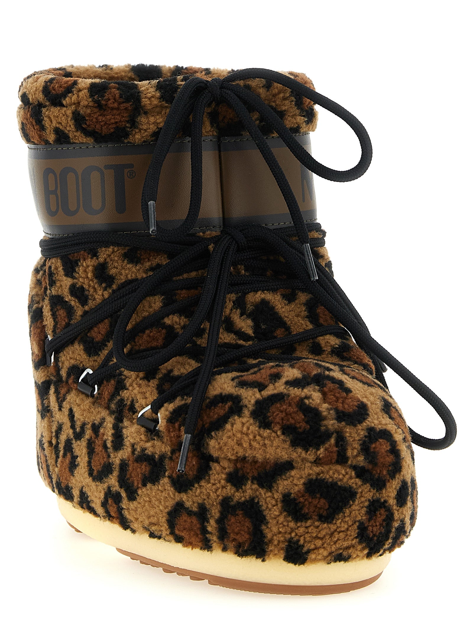 Moon Boot Animalier 'Icon Low' Ankle Boots