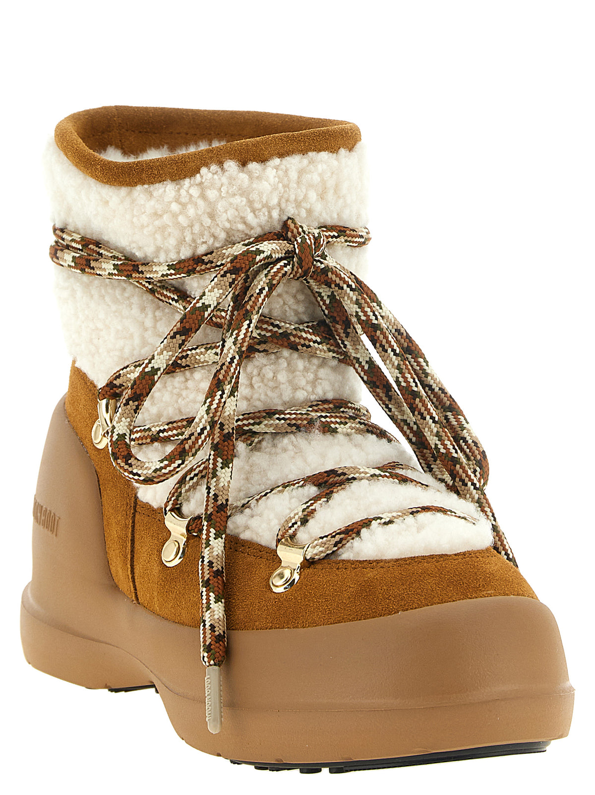 Moon Boot 'Mezzaluna' Beige Ankle Boots