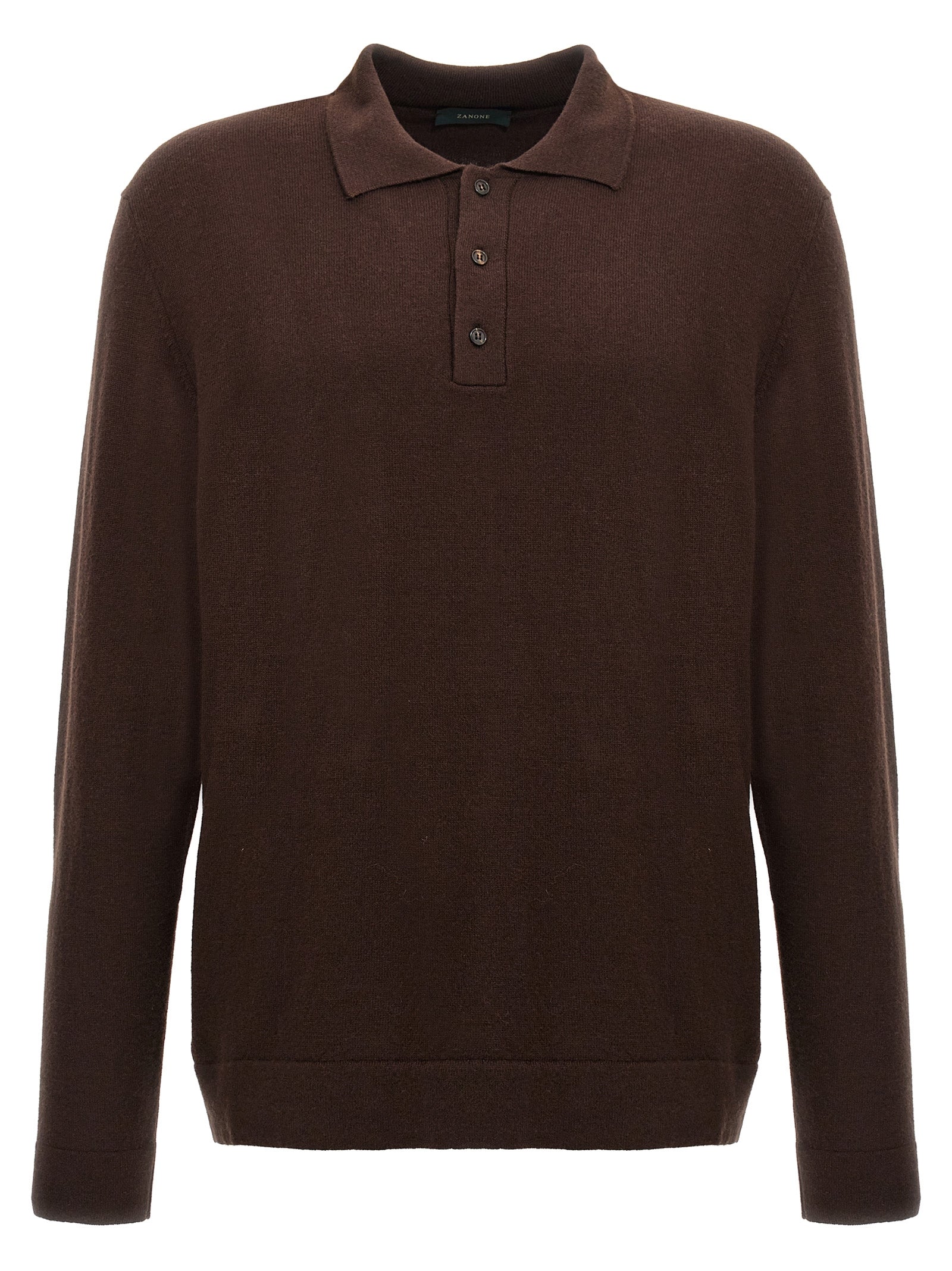 Zanone Cashmere Wool Polo Shirt