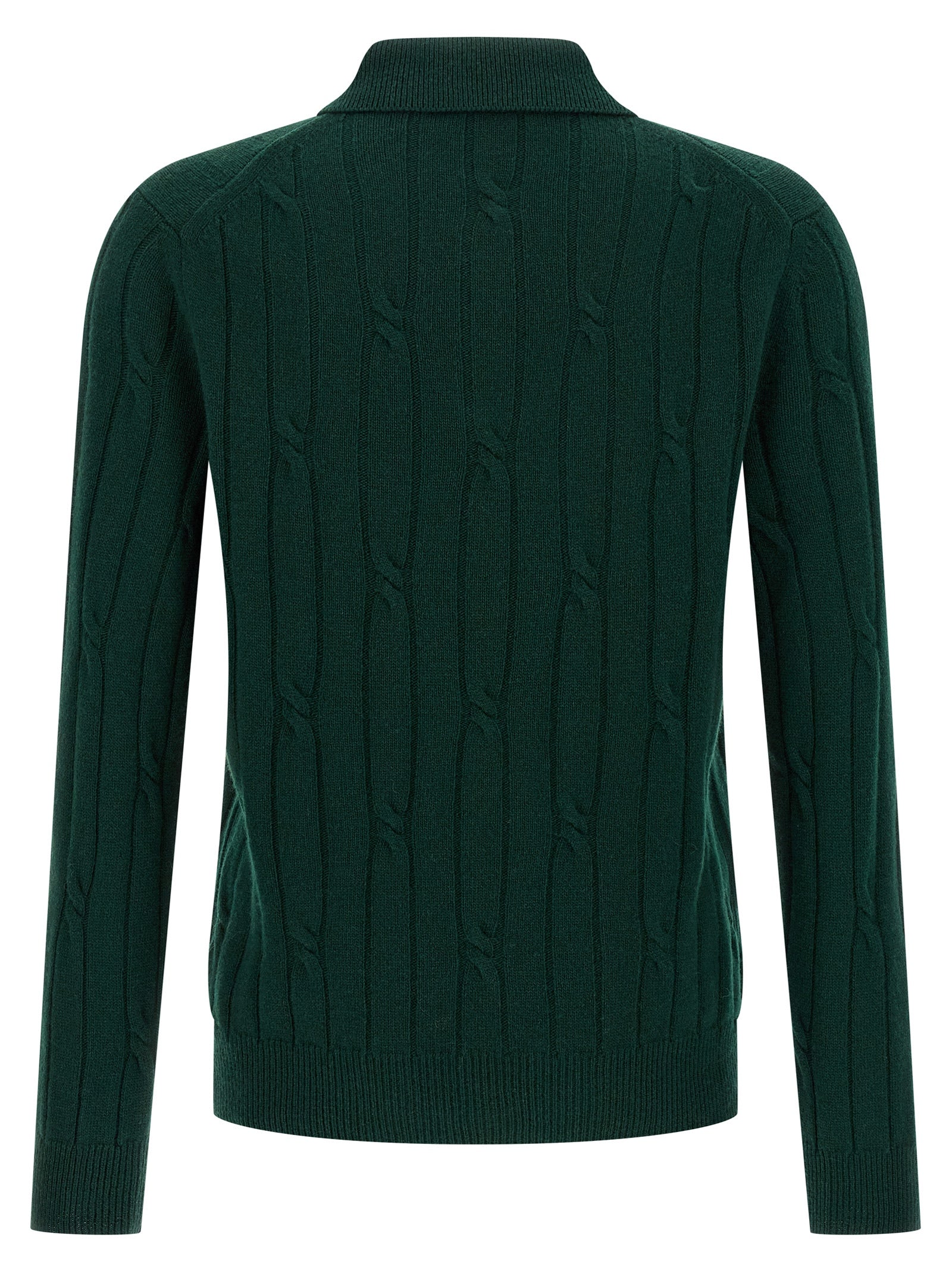 Zanone Braided Wool Polo Shirt