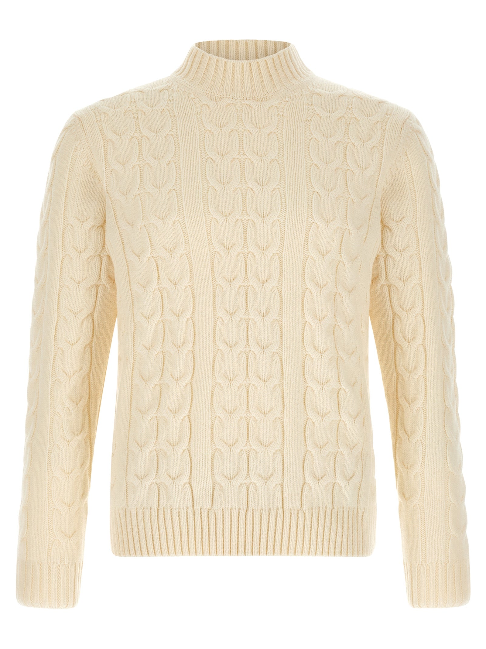 Zanone Braided Turtleneck Sweater