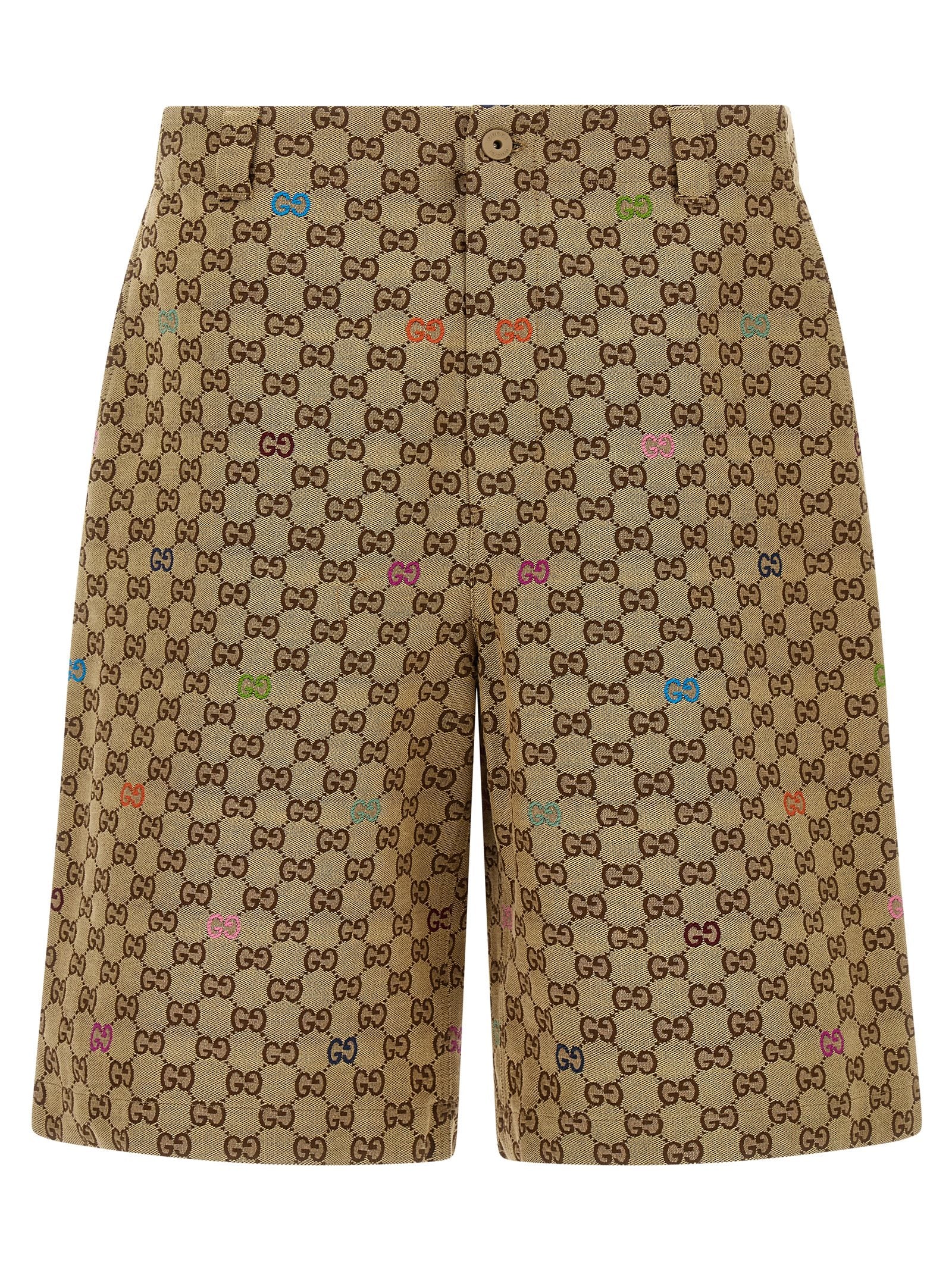 Gucci Multicolor Fil Coupé Bermuda Shorts