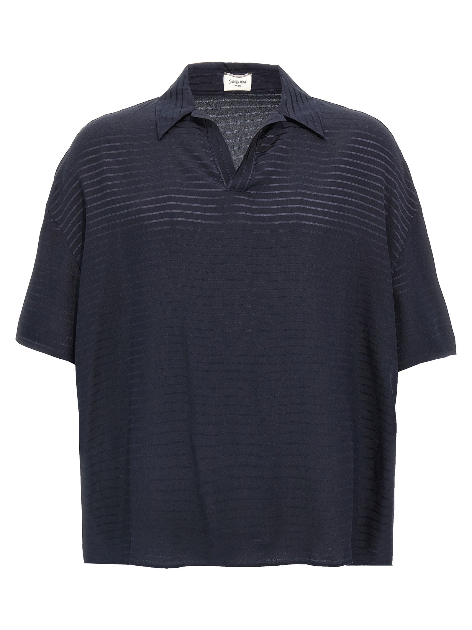 Saint Laurent Silk Polo Shirt