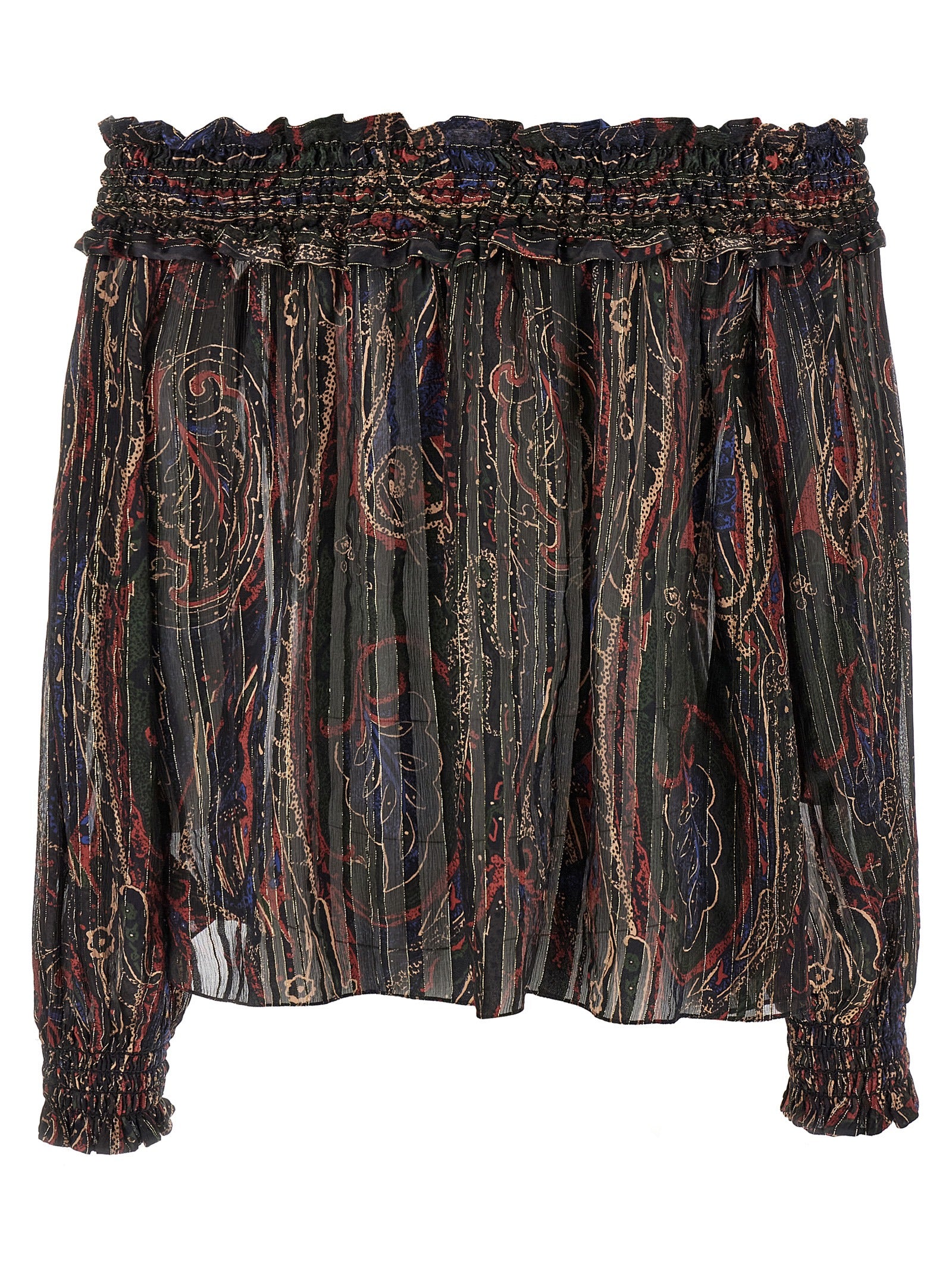 Saint Laurent Smock Stitch Blouse