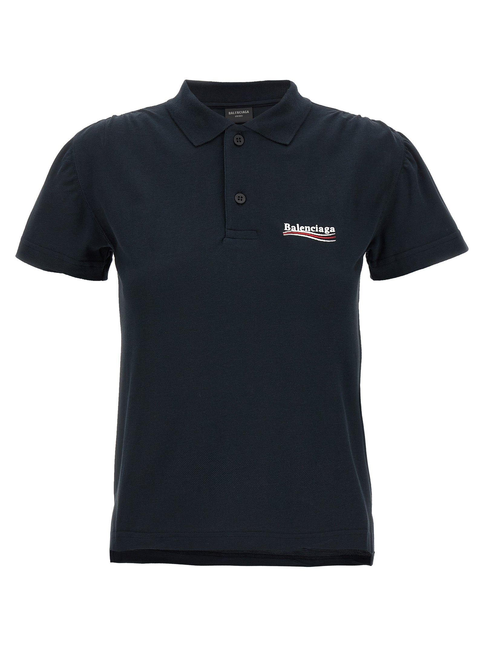Balenciaga Logo Embroidery Polo Shirt
