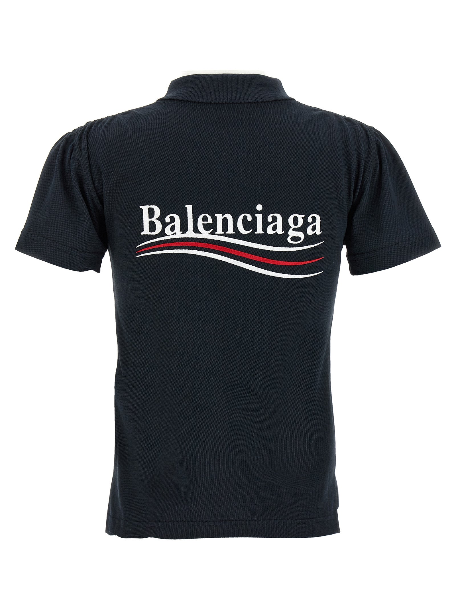 Balenciaga Logo Embroidery Polo Shirt