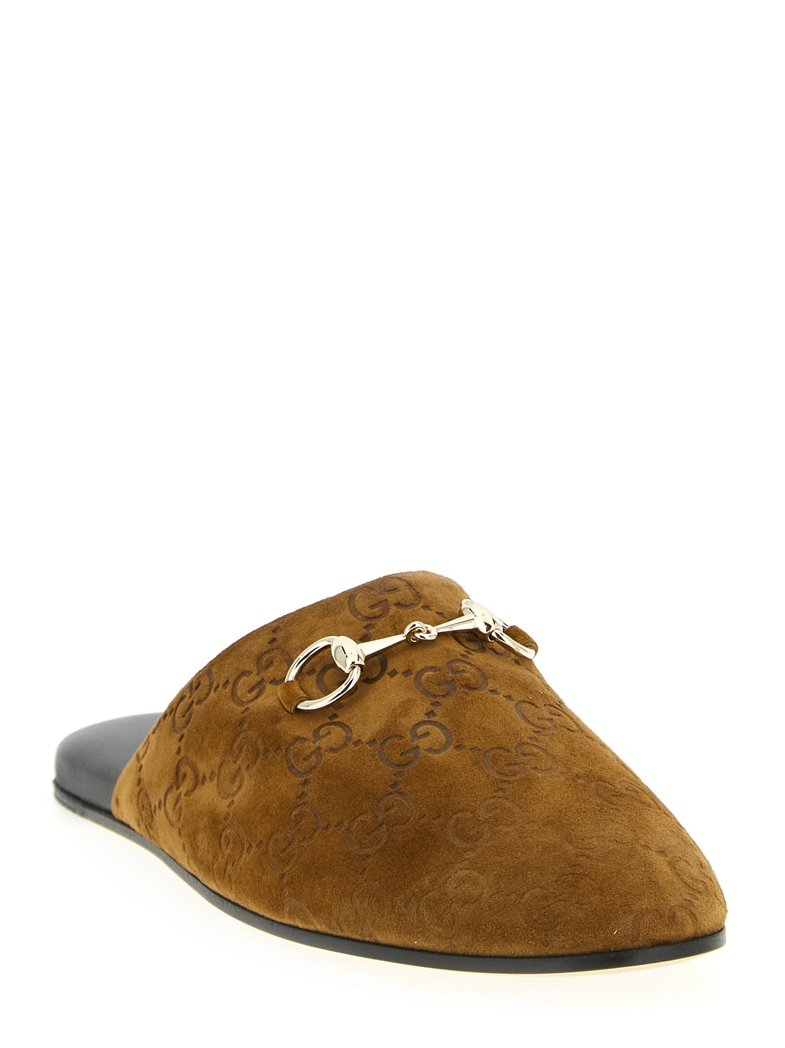 Gucci 'Gg' Suede Mules