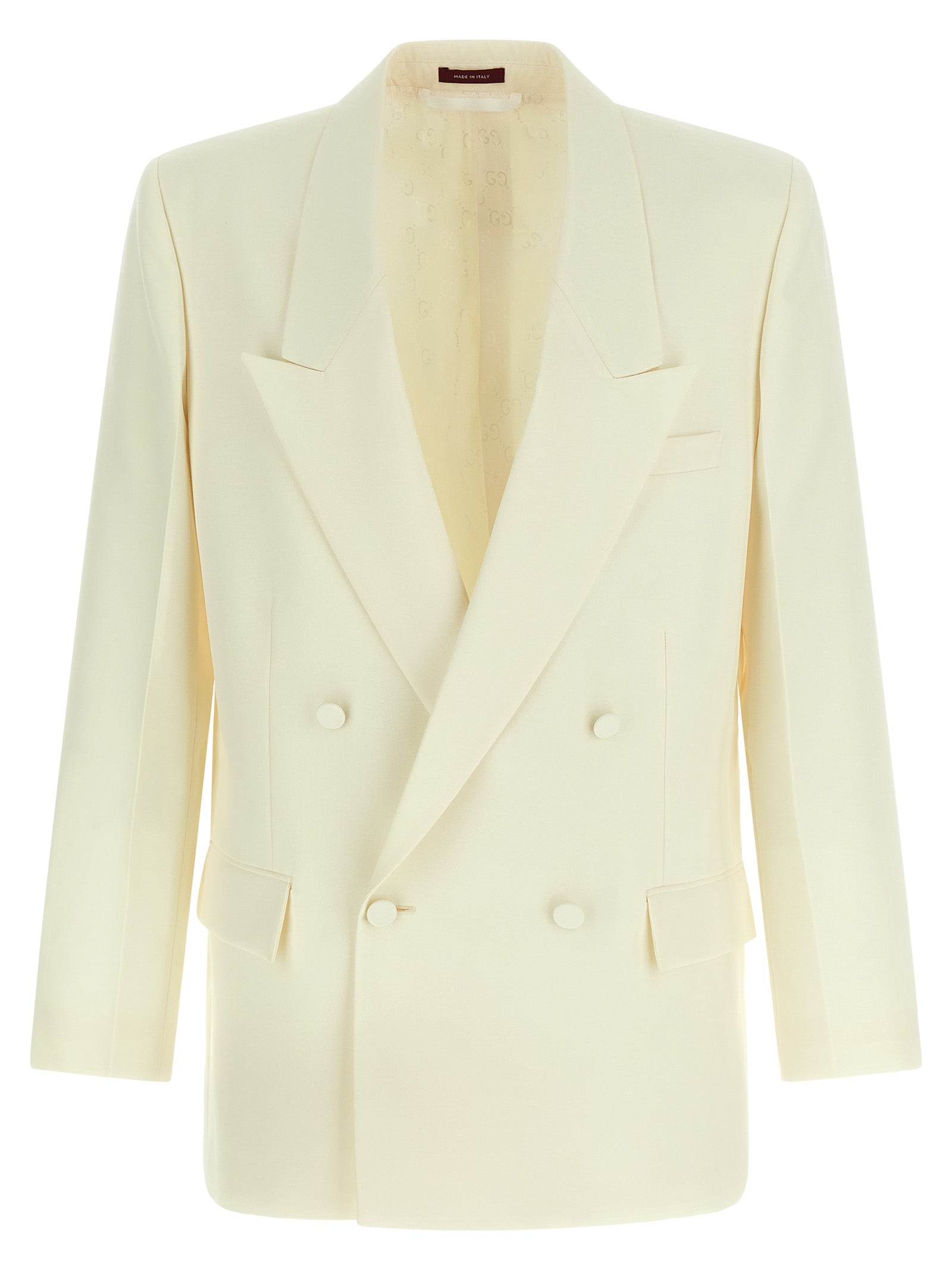 Gucci Double-Breasted Technical Panama Blazer