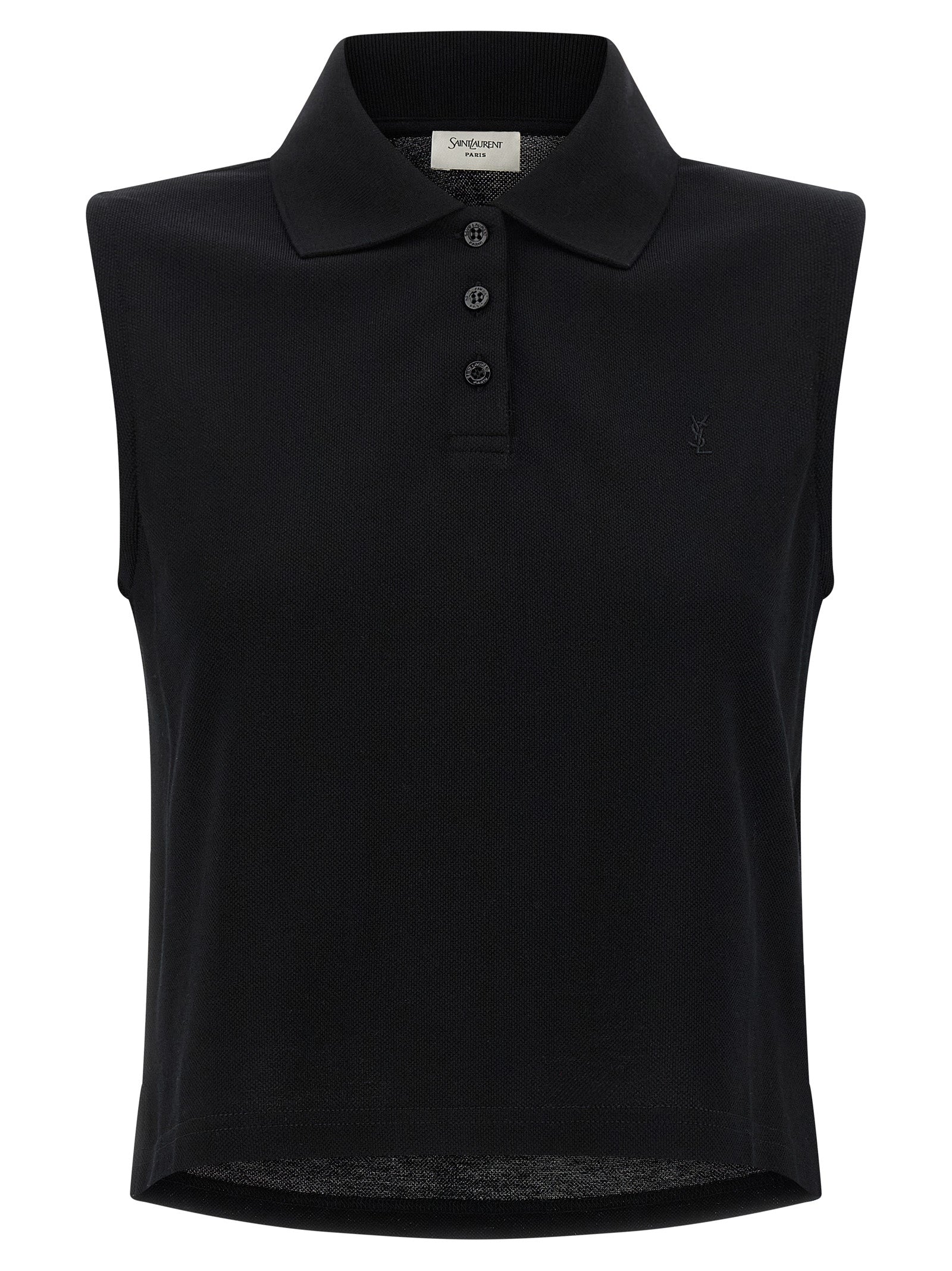 Saint Laurent 'Cassandre' Embroidered Polo Shirt