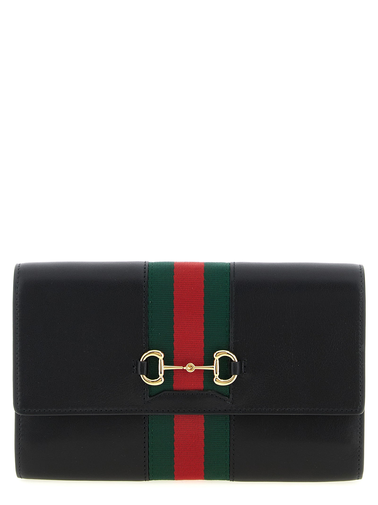 Gucci 'Gucci Horsebit Web' Wallet On Chain