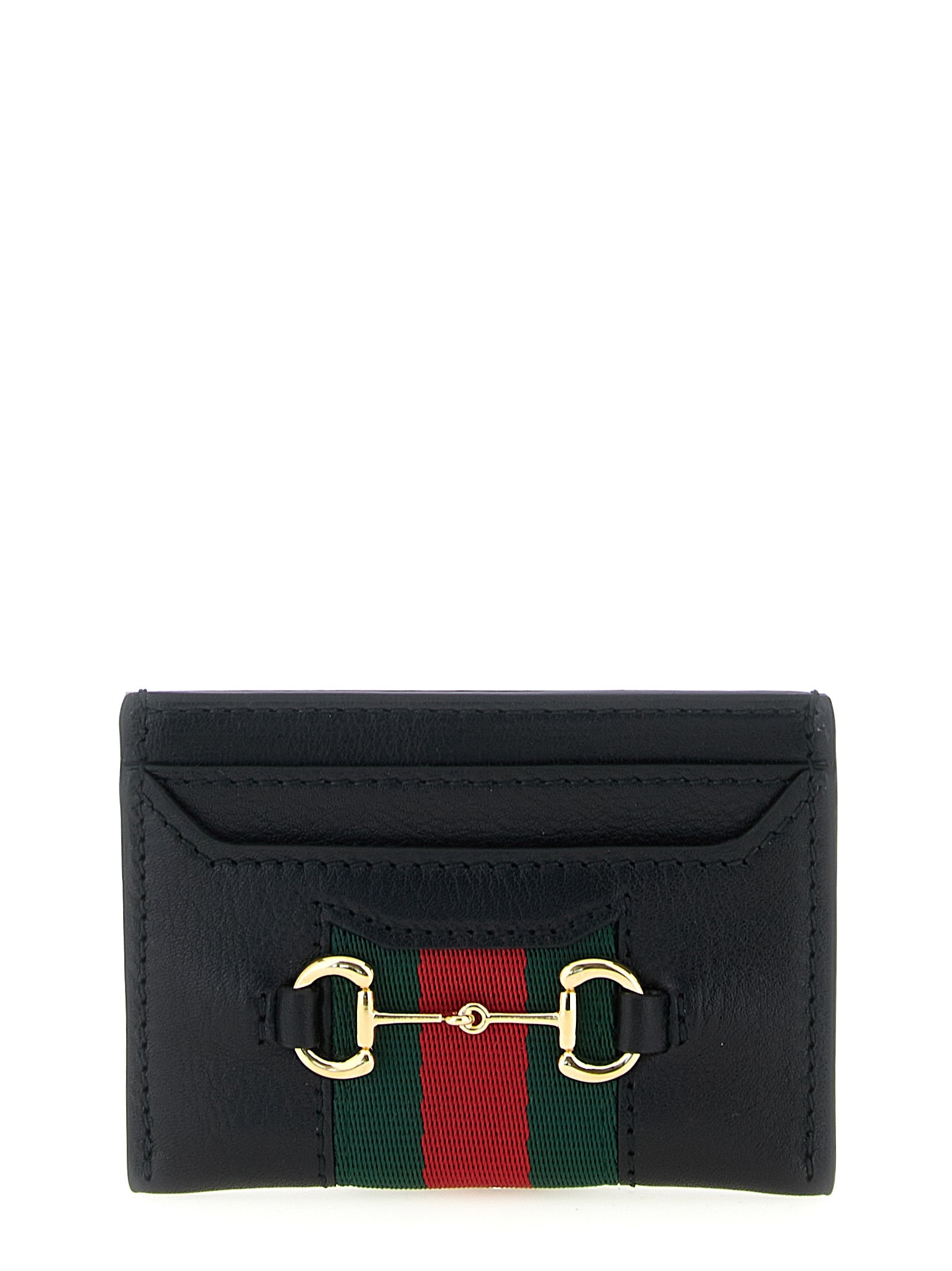 Gucci 'Web Horsebit Gucci' Card Holder