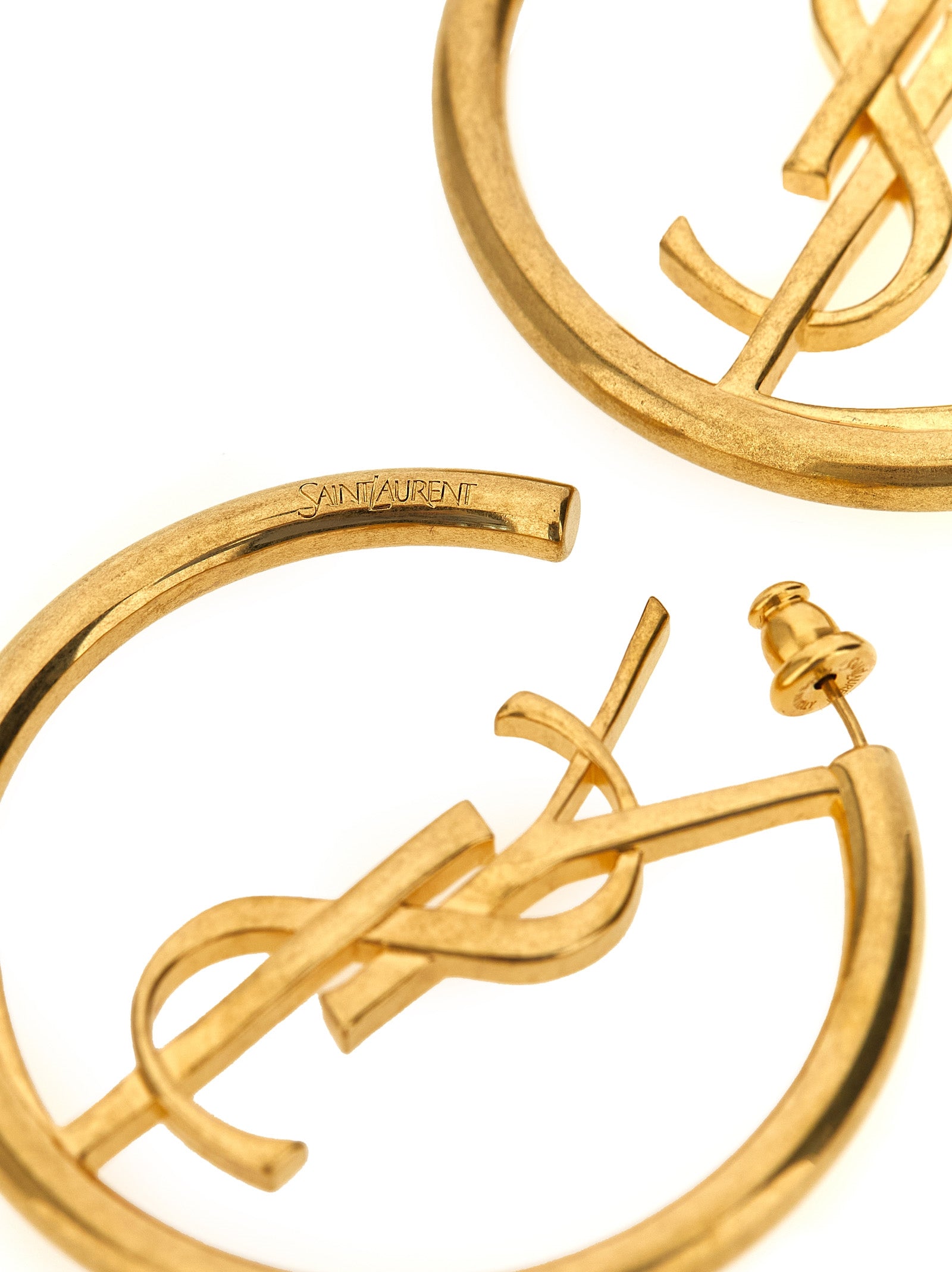 Saint Laurent 'Cassandre' Hoop Earrings
