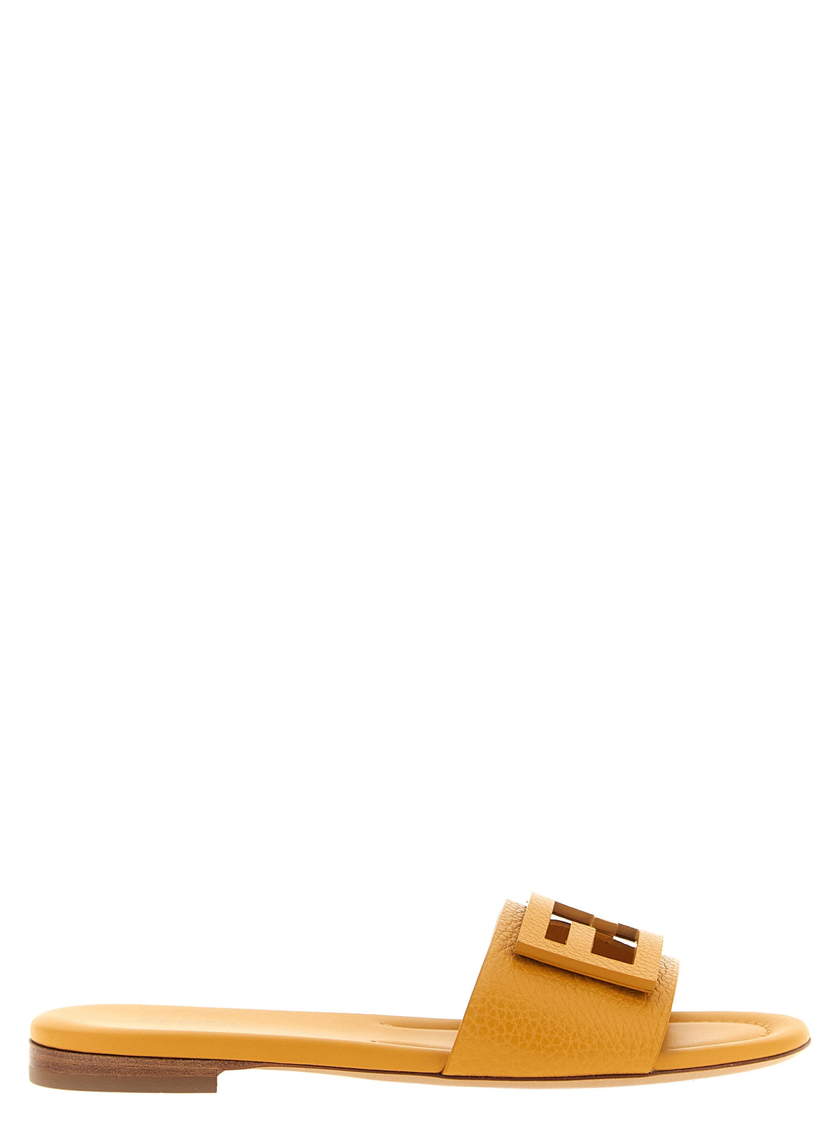 Fendi Yellow 'Tube' Slides