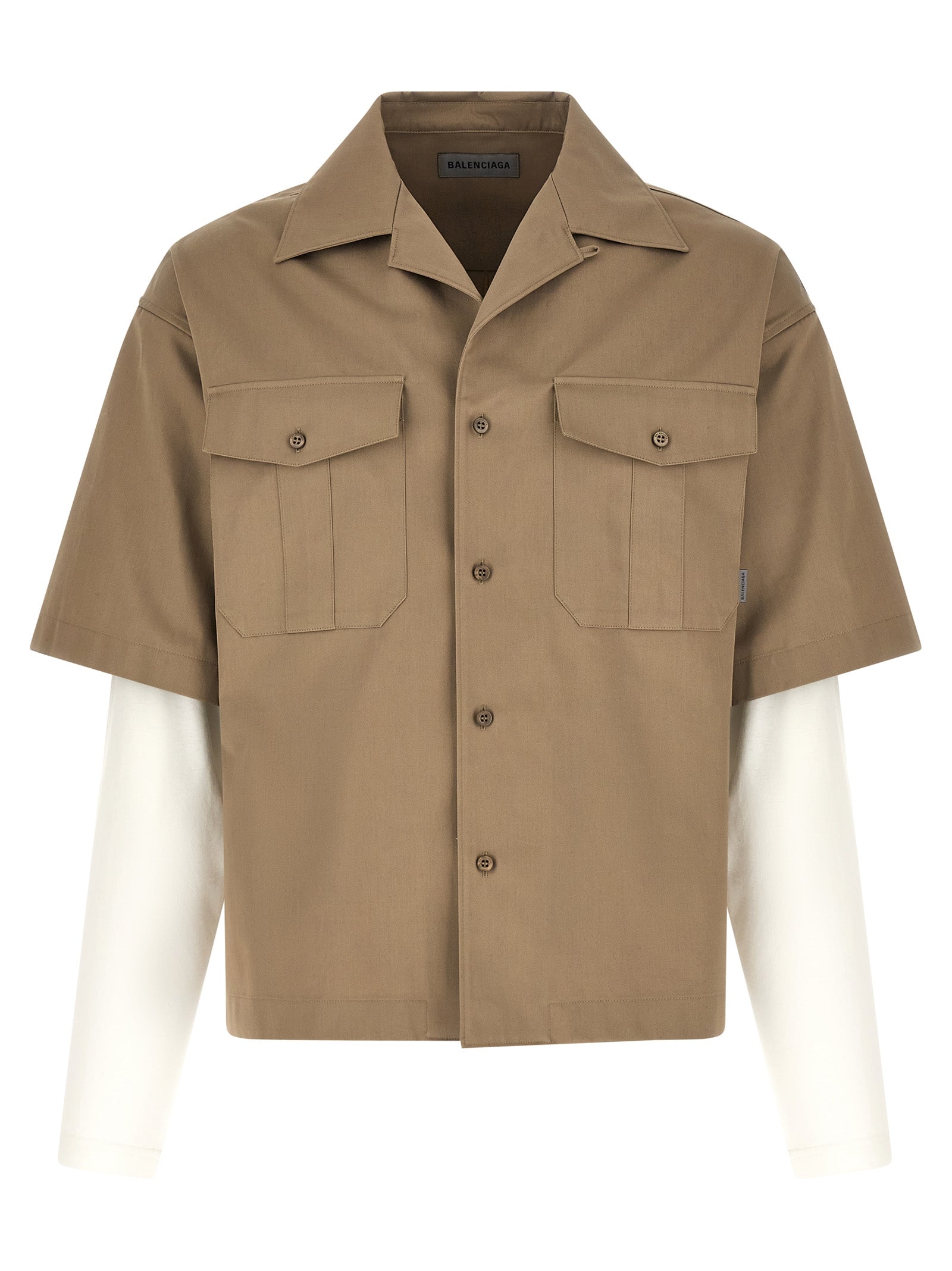 Balenciaga Double-Layer Shirt