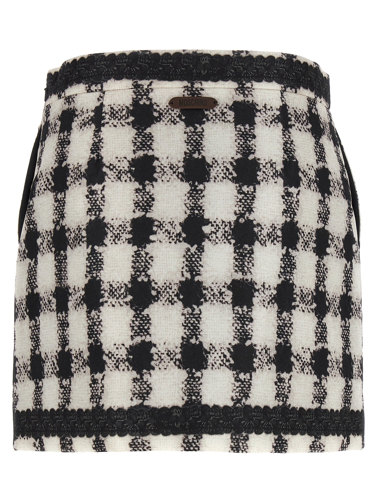 Moschino 'Texture' Print Mini Skirt