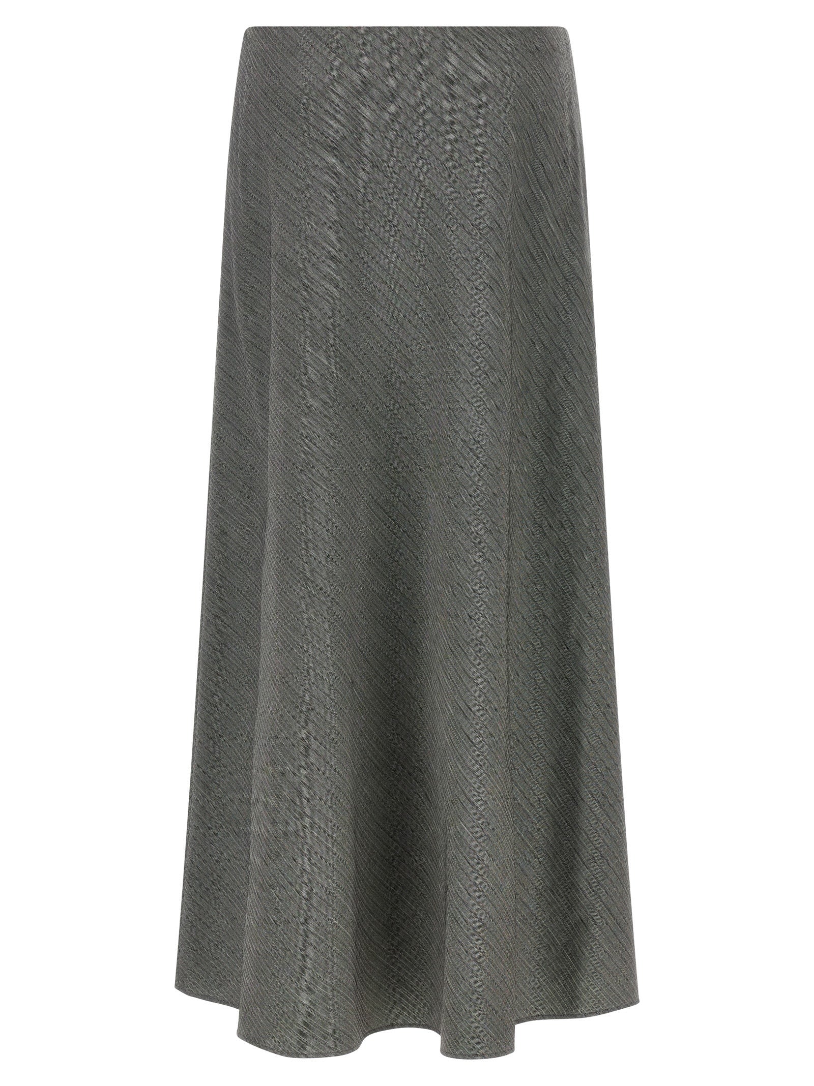 Alberta Ferretti Bell Chevron Skirt