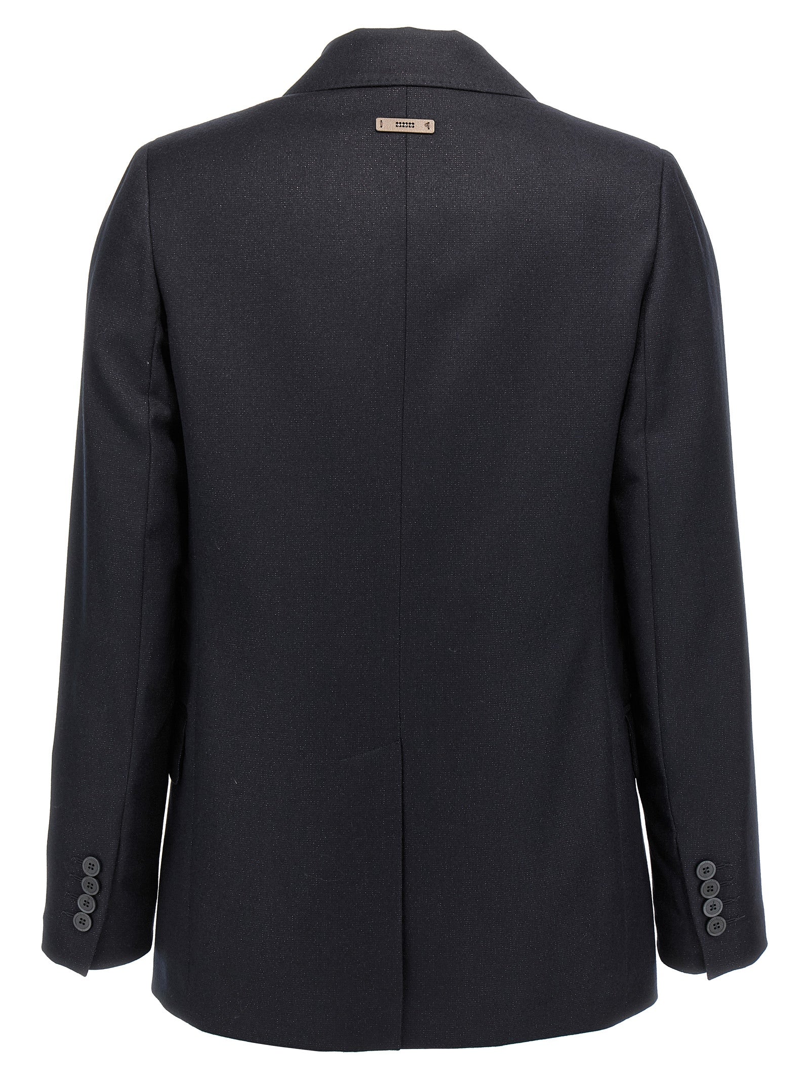 Peserico Lurex Single-Breasted Blazer
