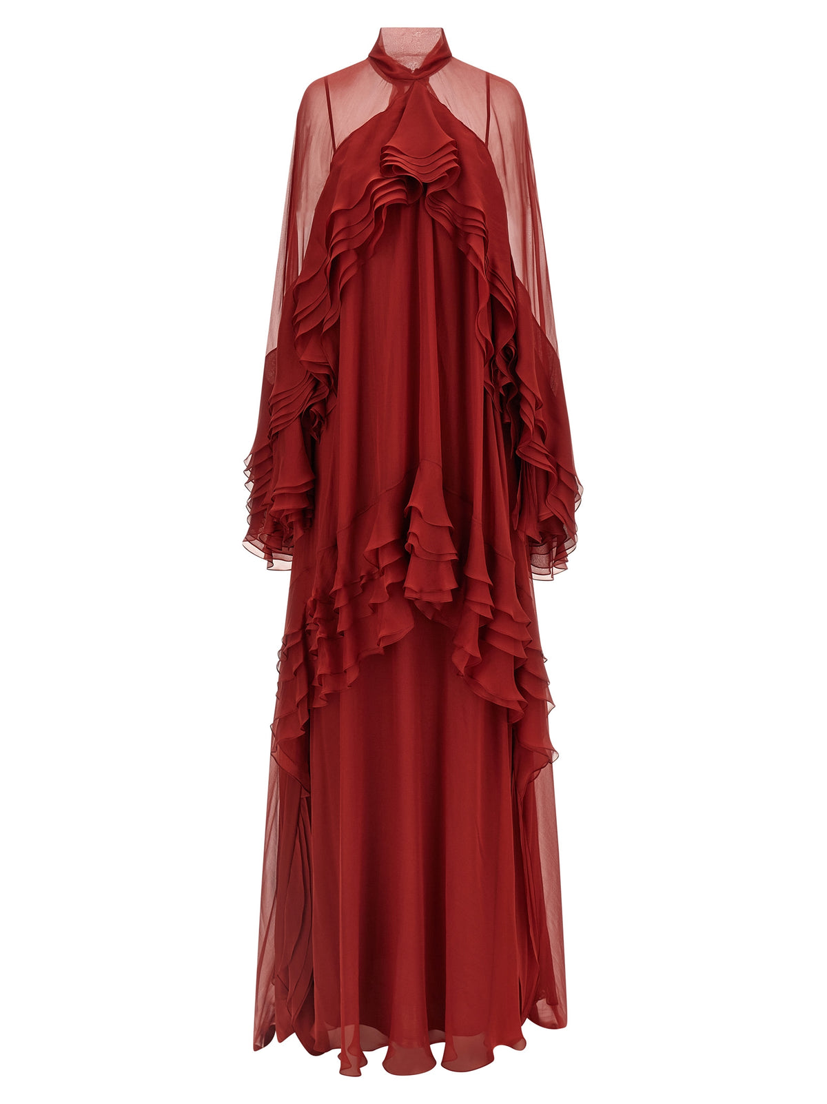 Alberta Ferretti Ruffle Dress