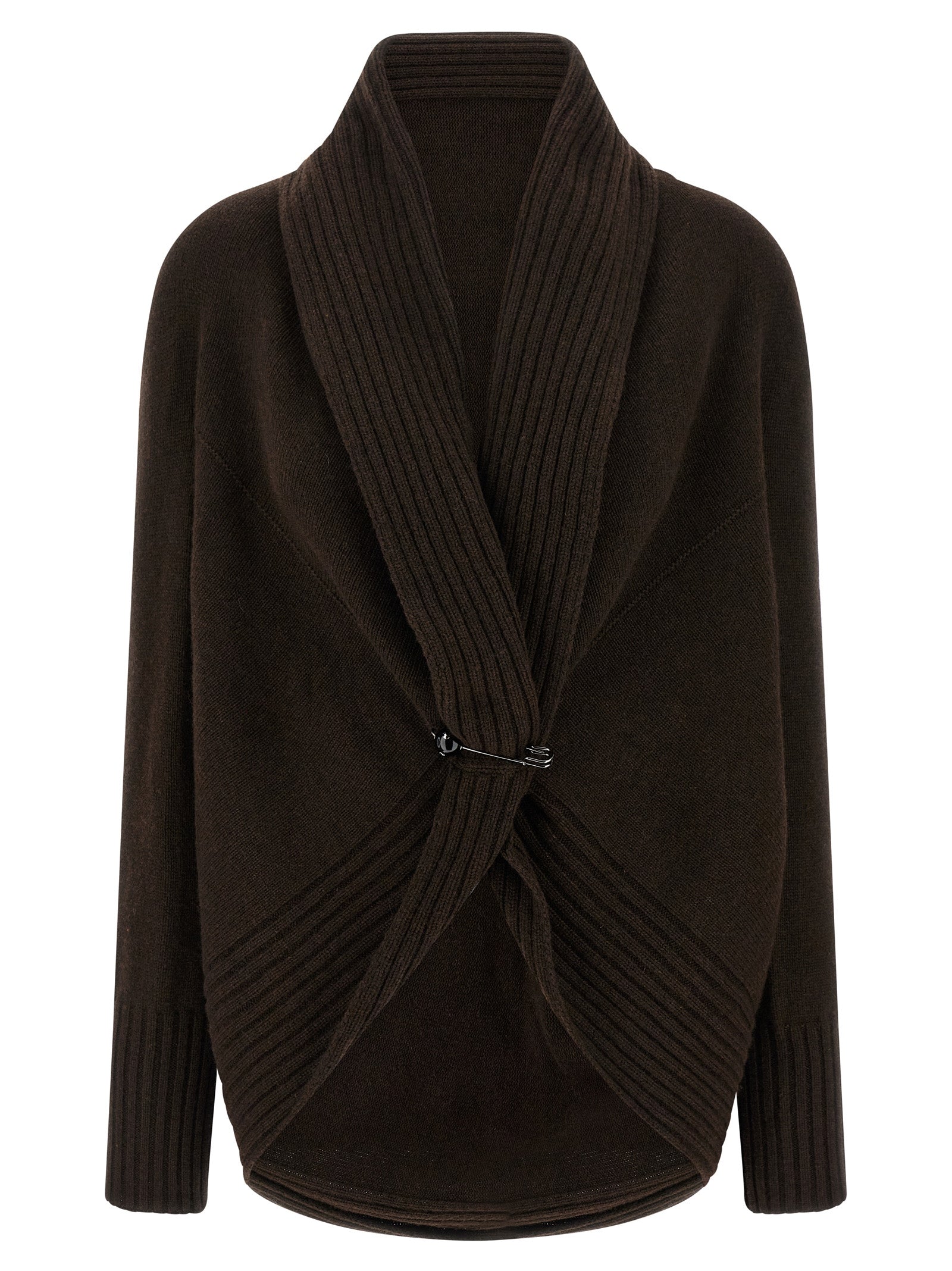 Alberta Ferretti Brooch Cardigan