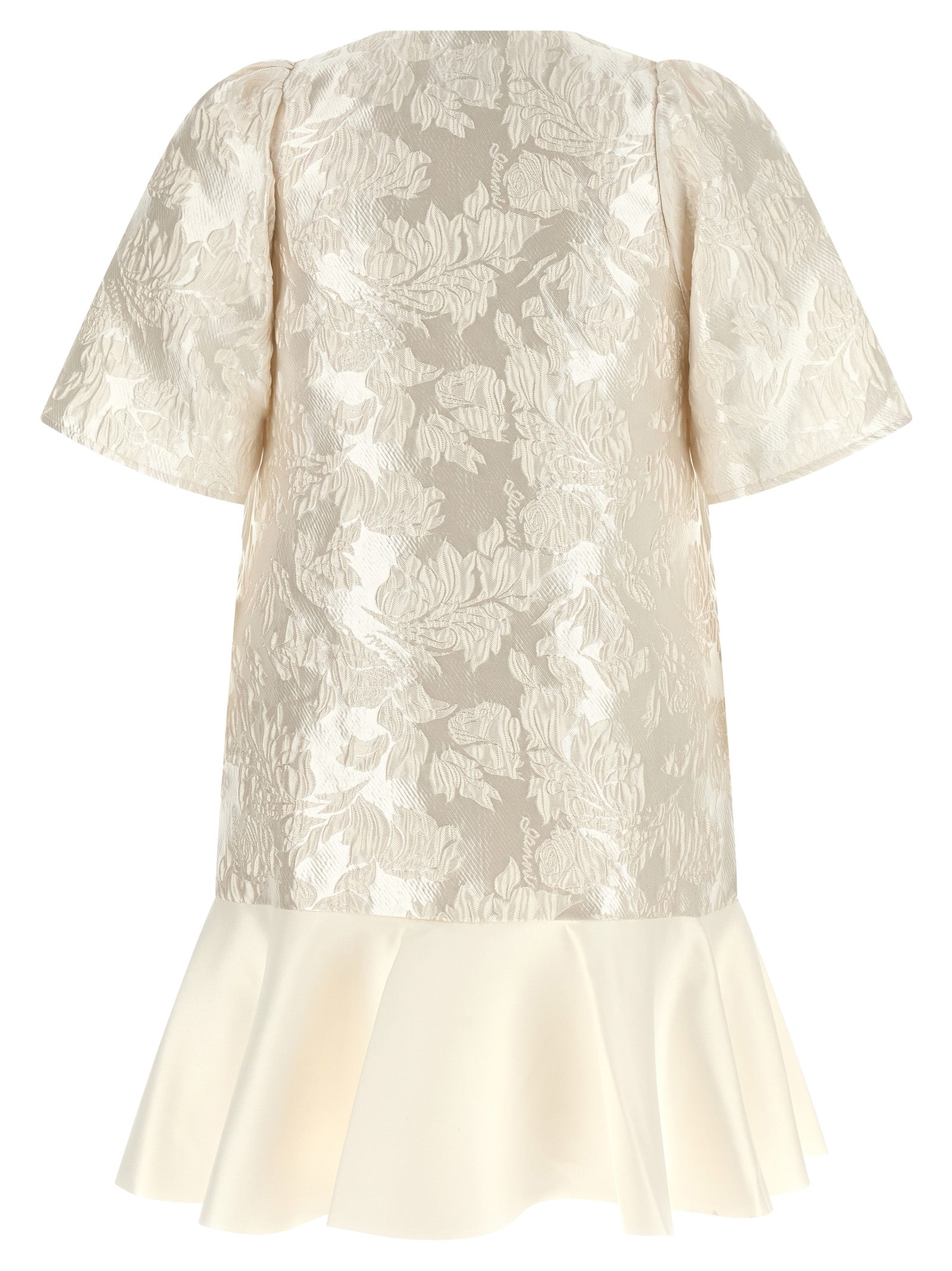 Ganni 'Satin Cloque' Mini Dress