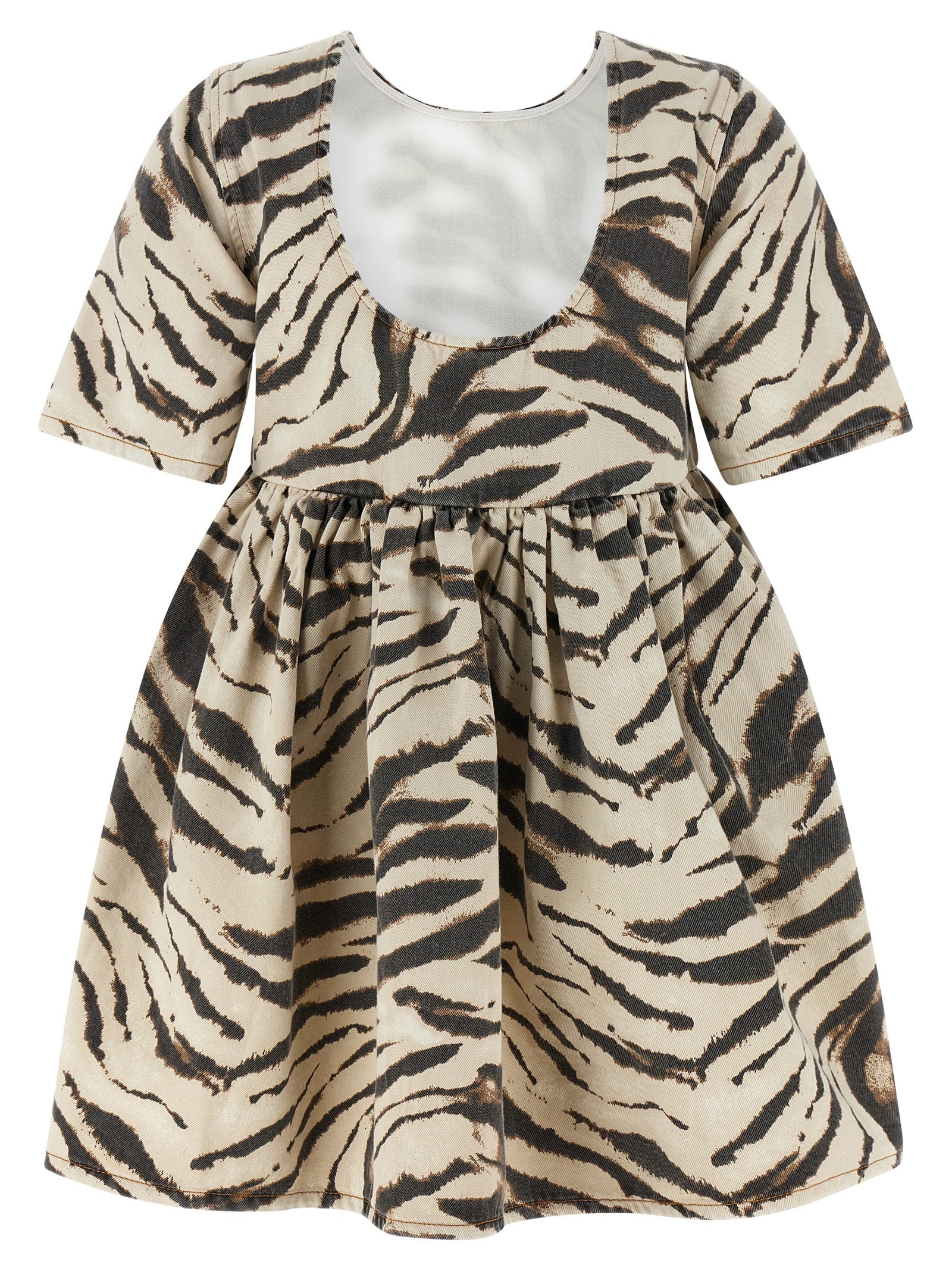 Ganni 'Zebra Denim' Dress