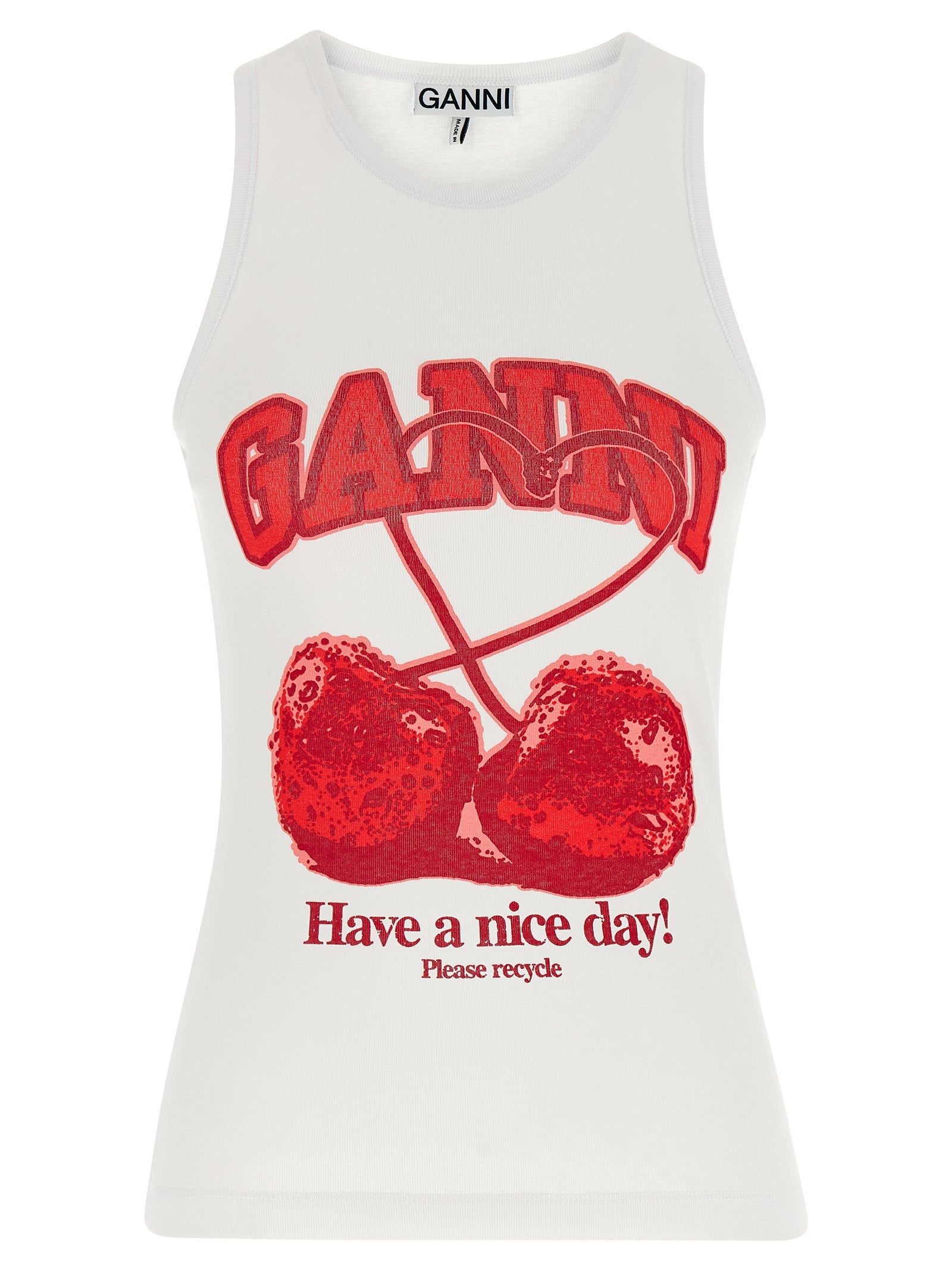 Ganni 'Cherry' Tank Top